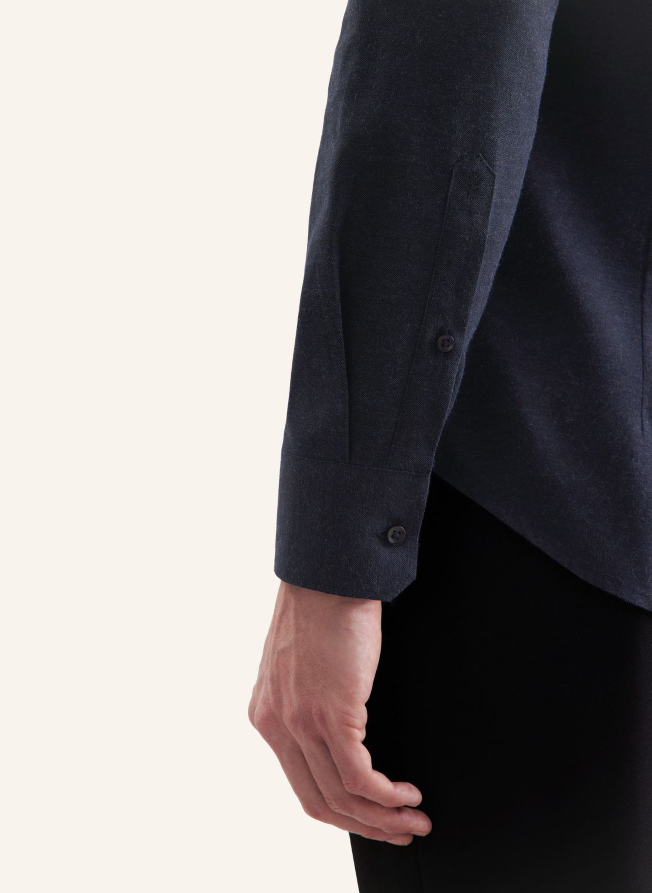 Thumbnail - Seidensticker Flanellhemd Slim Fit blau