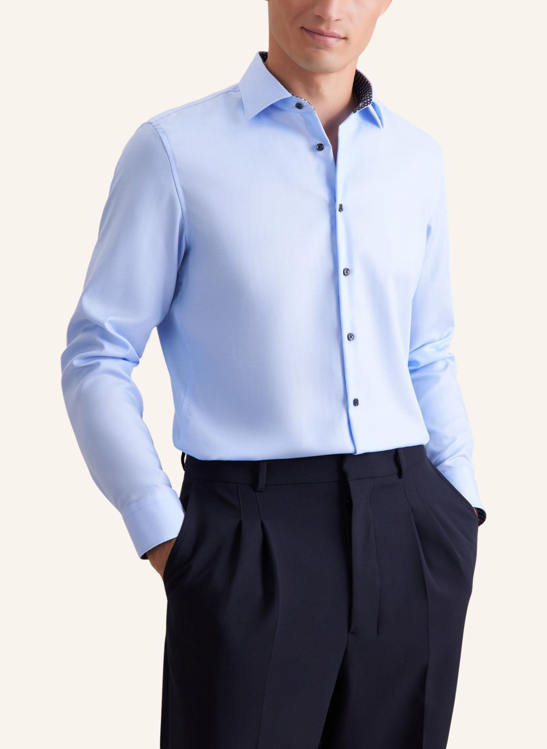 Thumbnail - Seidensticker Business Hemd Slim Fit blau