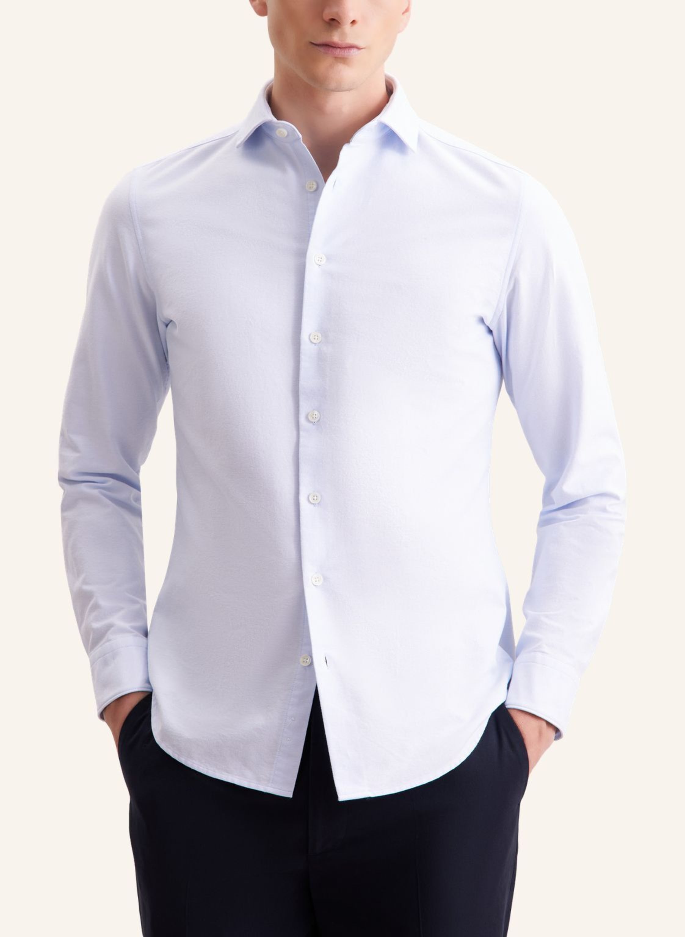 Thumbnail - Seidensticker Casual Hemd Slim Fit blau