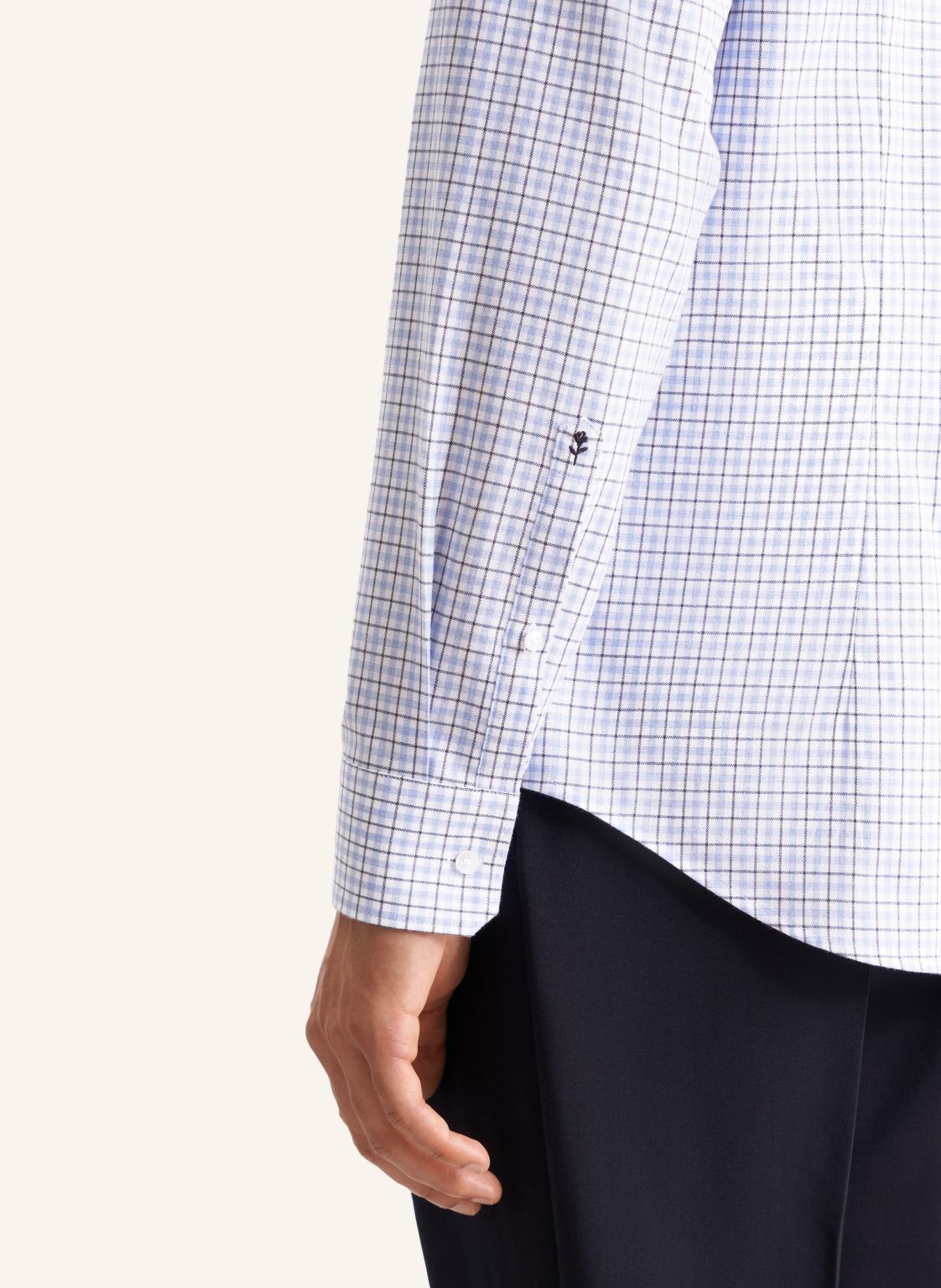 Thumbnail - Seidensticker Flanellhemd Slim Fit blau