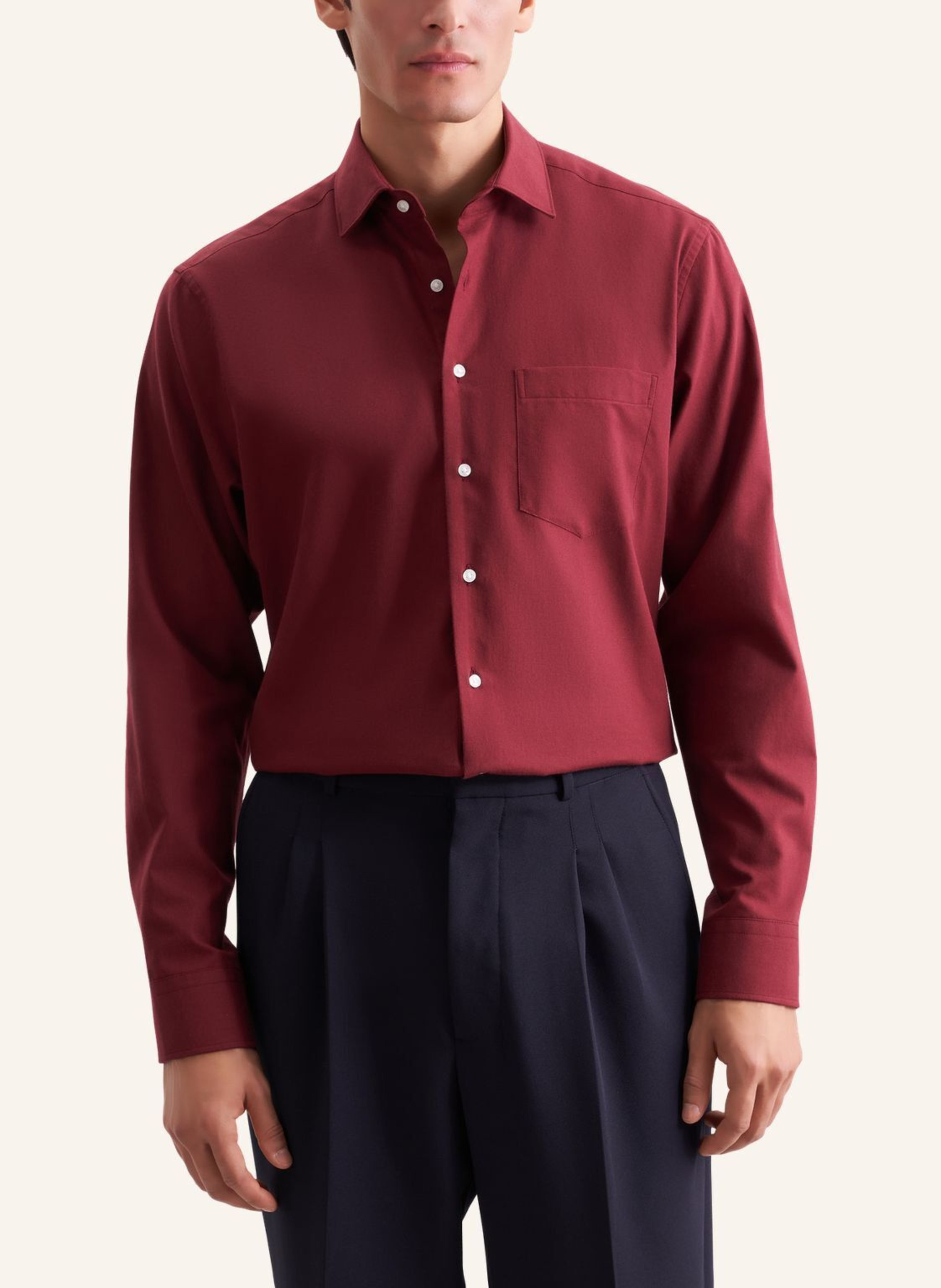 Thumbnail - Seidensticker Flanellhemd Regular Fit rot