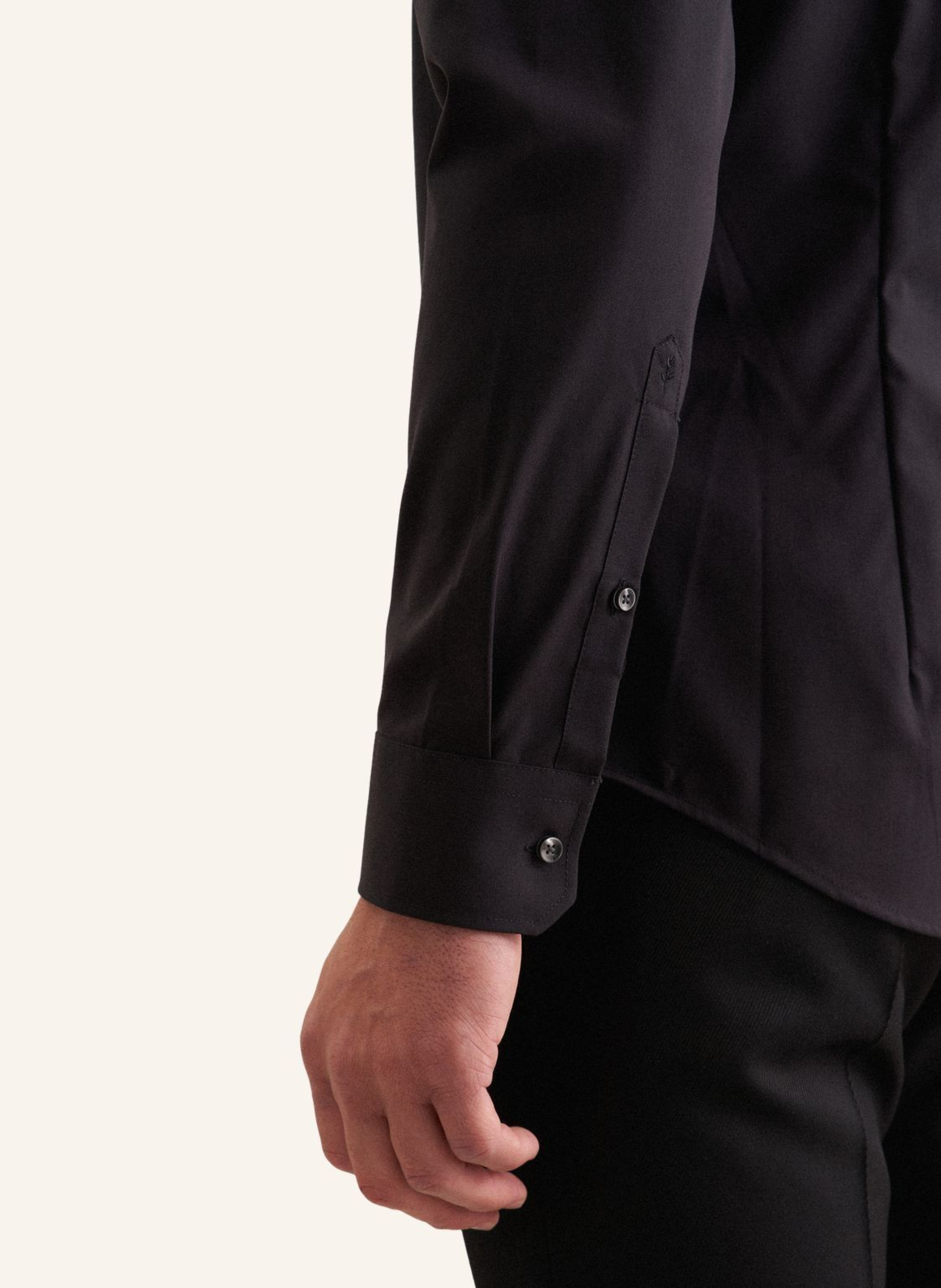 Thumbnail - Seidensticker Business Hemd Slim Fit schwarz