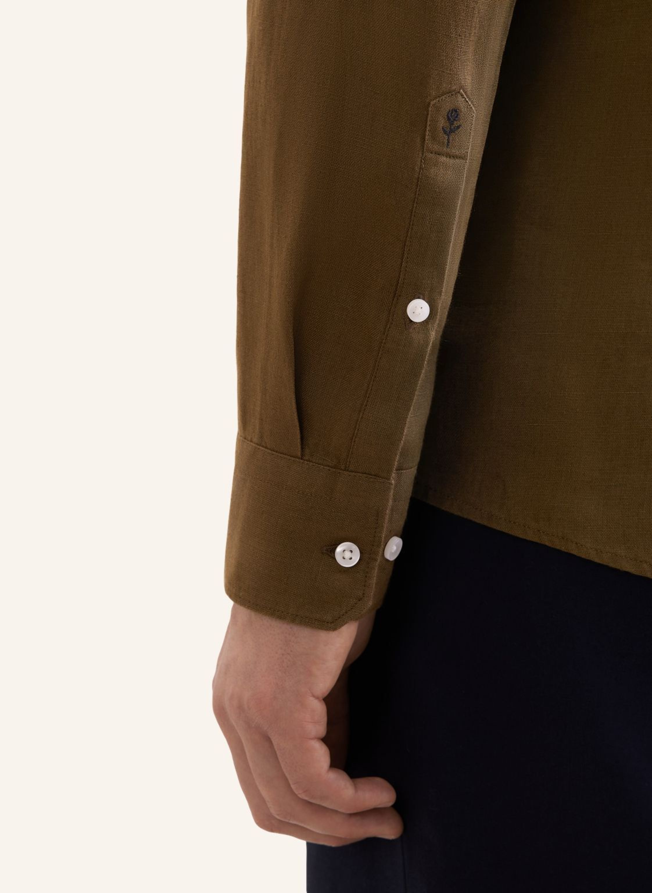 Thumbnail - Seidensticker Leinenhemd Slim Fit gruen