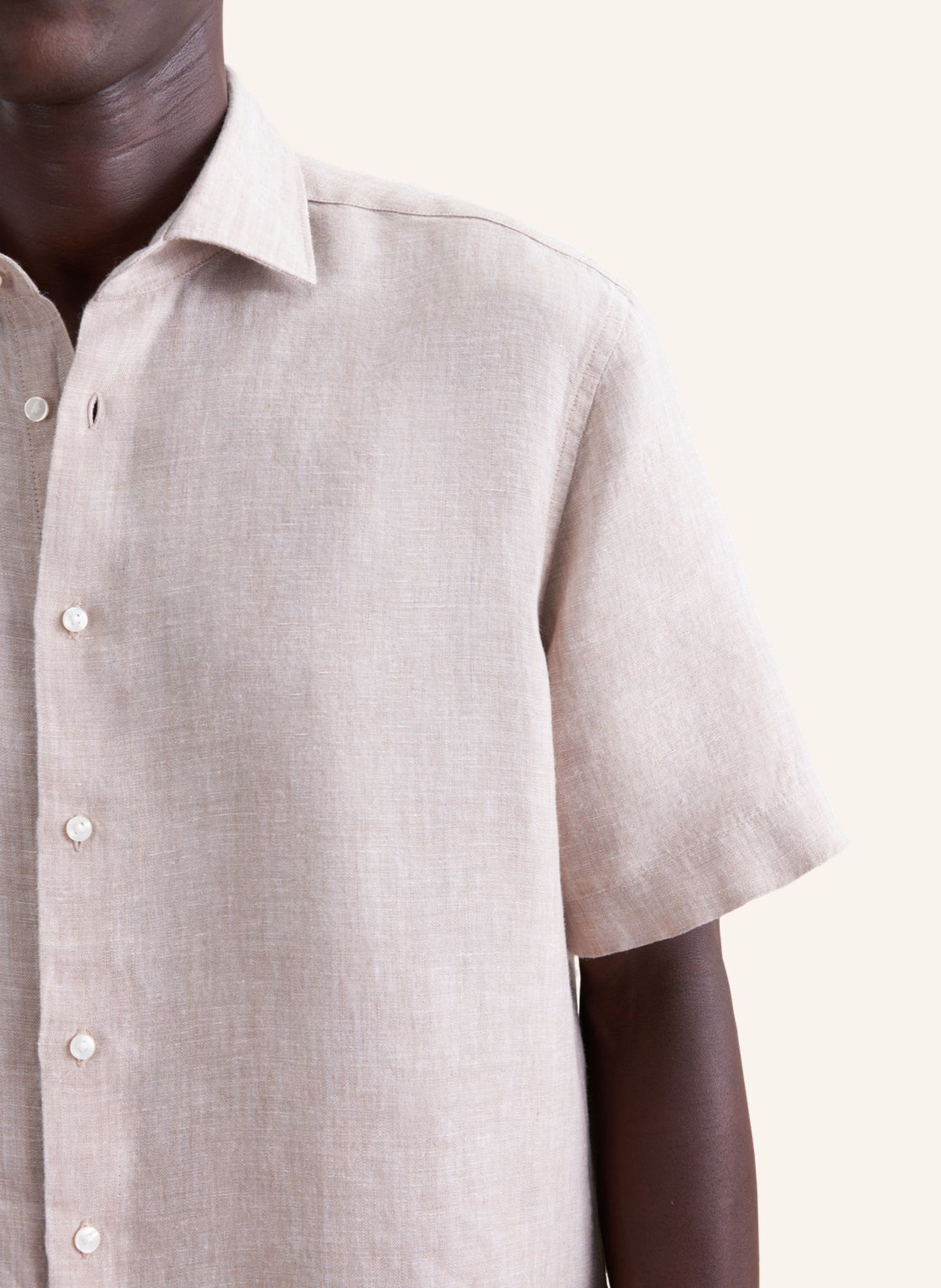 Thumbnail - Seidensticker Leinenhemd Regular Fit beige