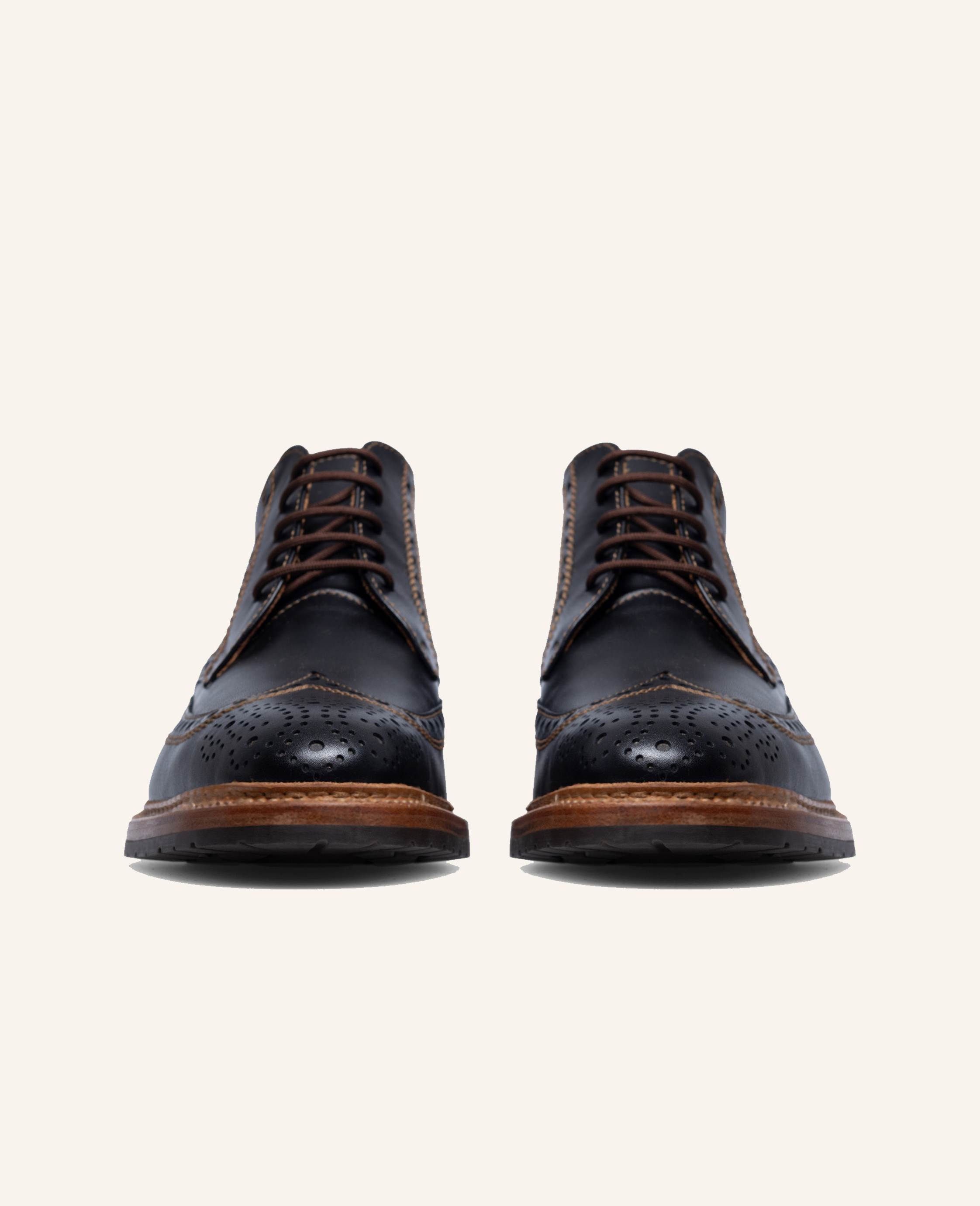 Thumbnail - Heinrich Dinkelacker Boots Luzern Full-Brogue Sc schwarz