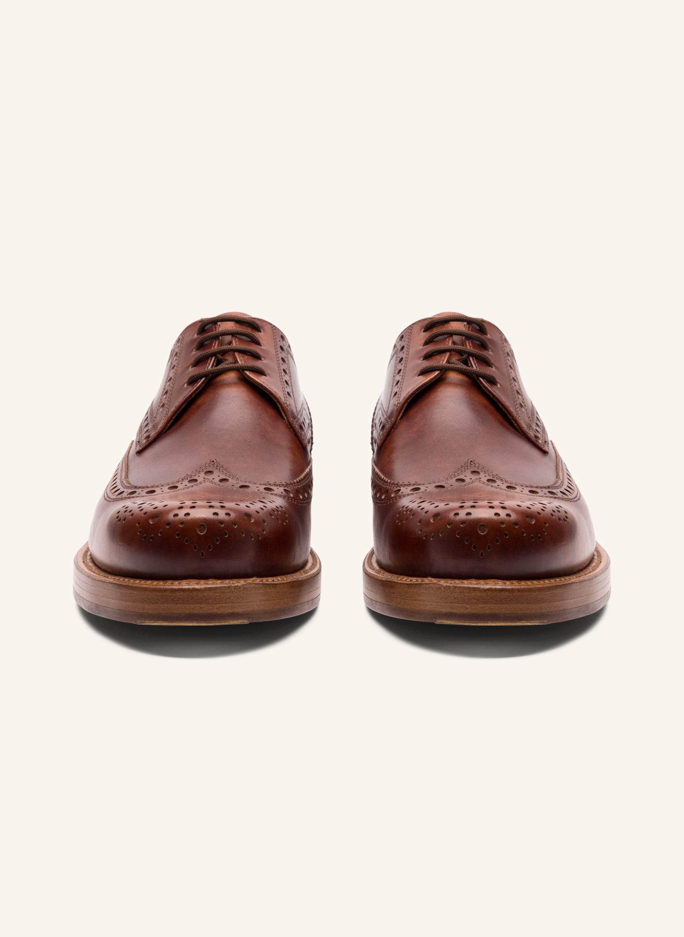 Thumbnail - Heinrich Dinkelacker Schnürer Rio Full-Brogue Tc braun