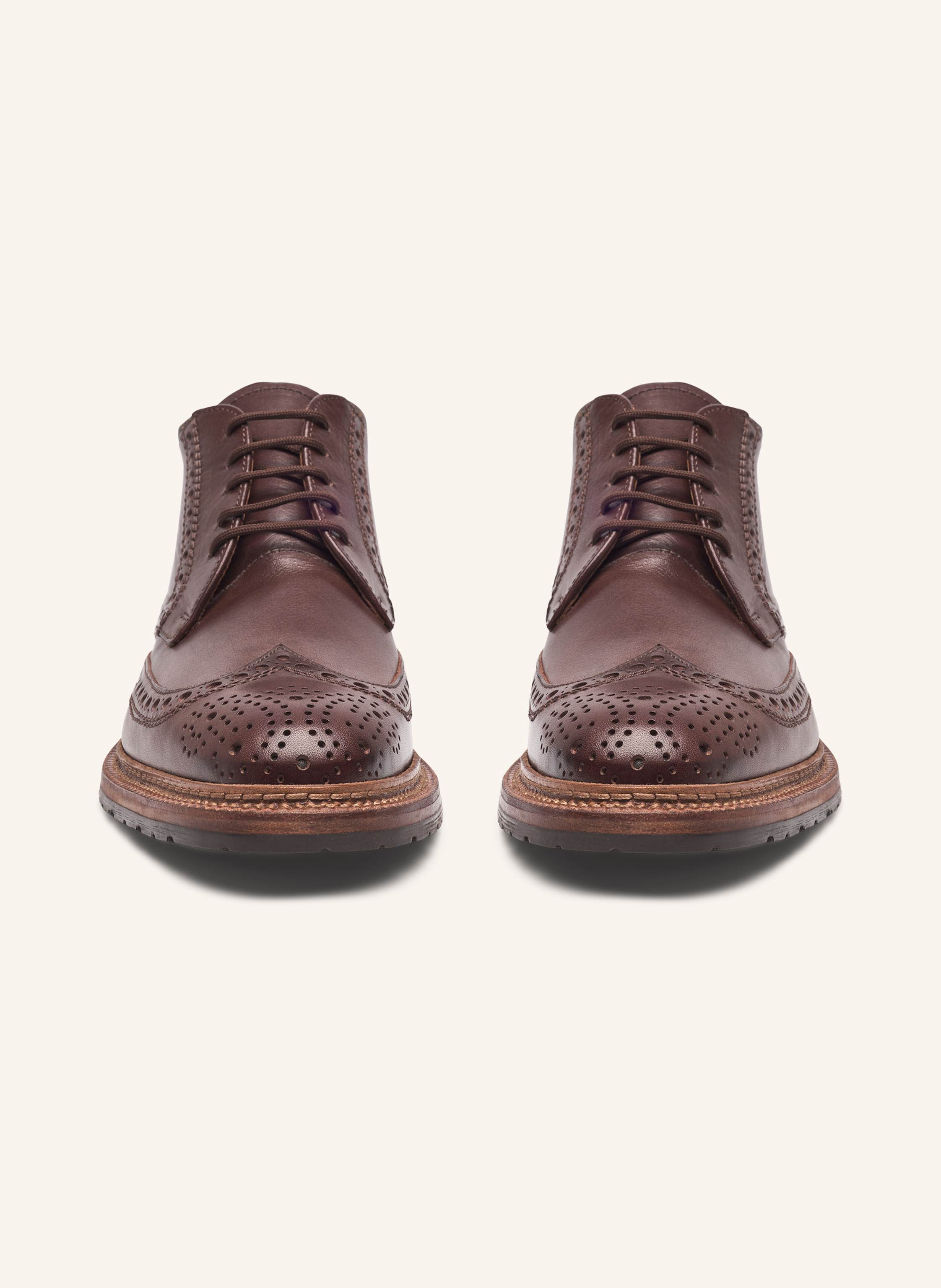 Thumbnail - Heinrich Dinkelacker Schnürboots Luzern Full Brogue Bc braun