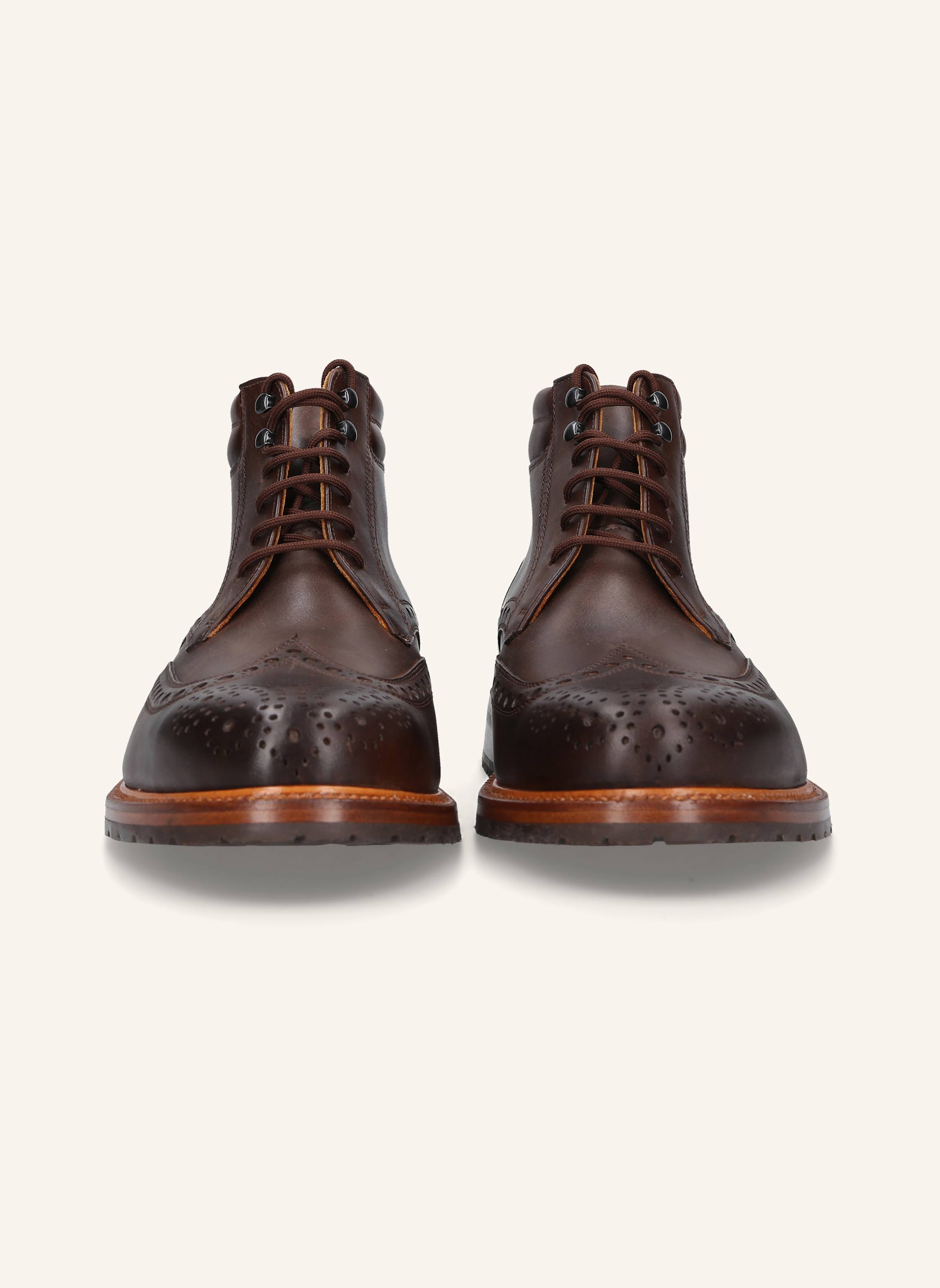 Thumbnail - Heinrich Dinkelacker Schnürboots Janosh K Full Brogue H braun