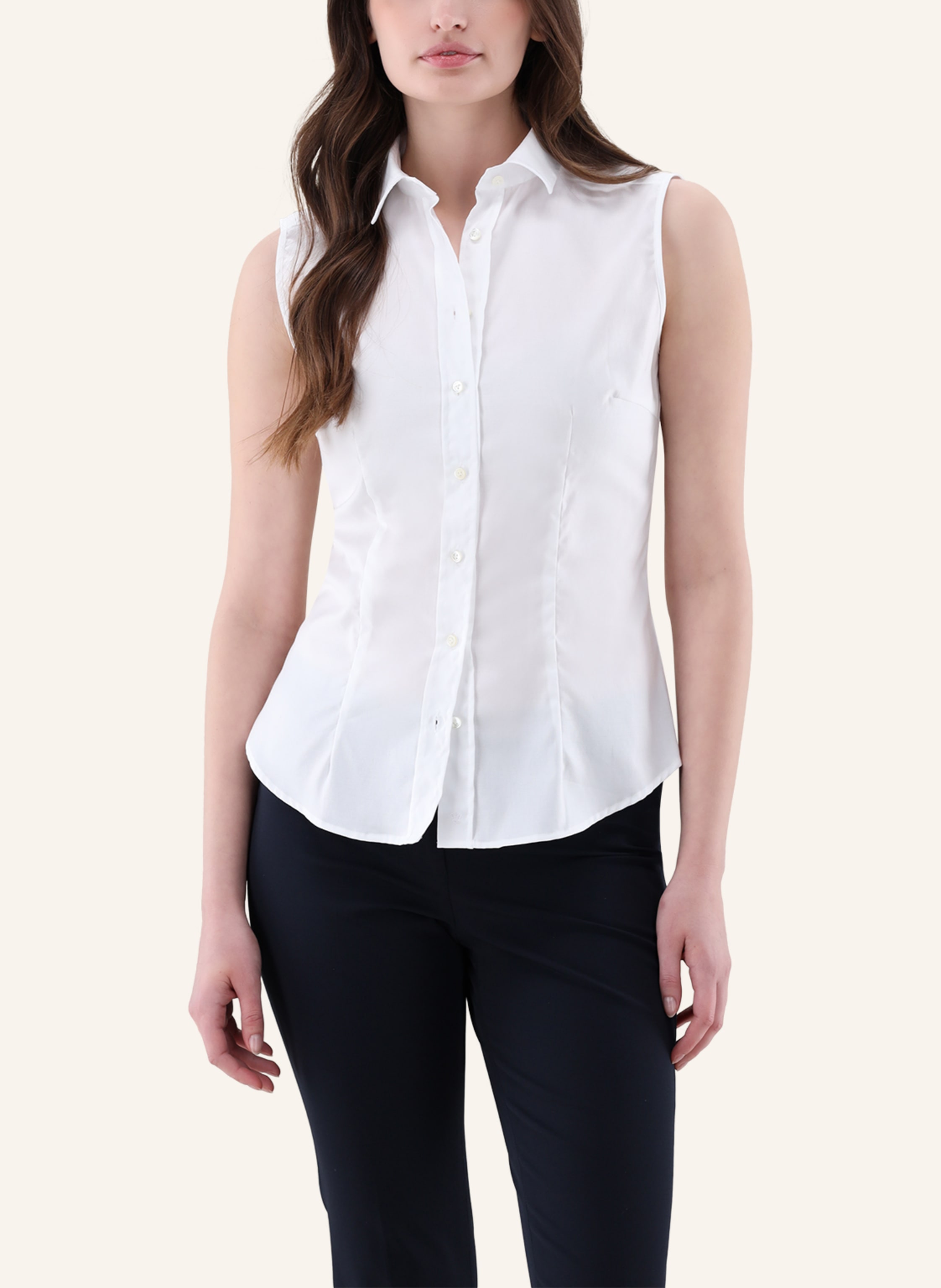 Thumbnail - Van Laack Bluse Slim Fit weiss