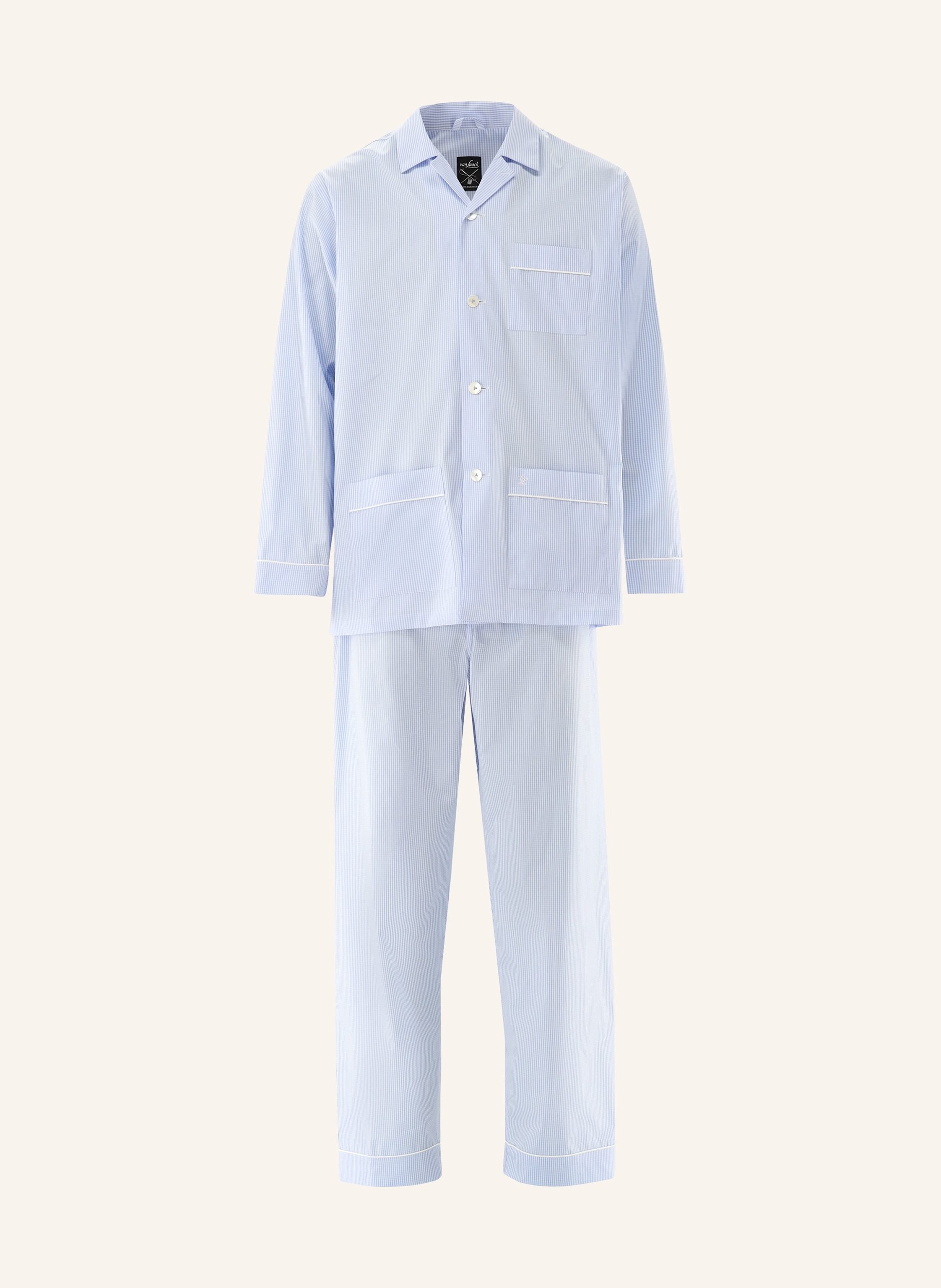 Van Laack Schlafanzug blau