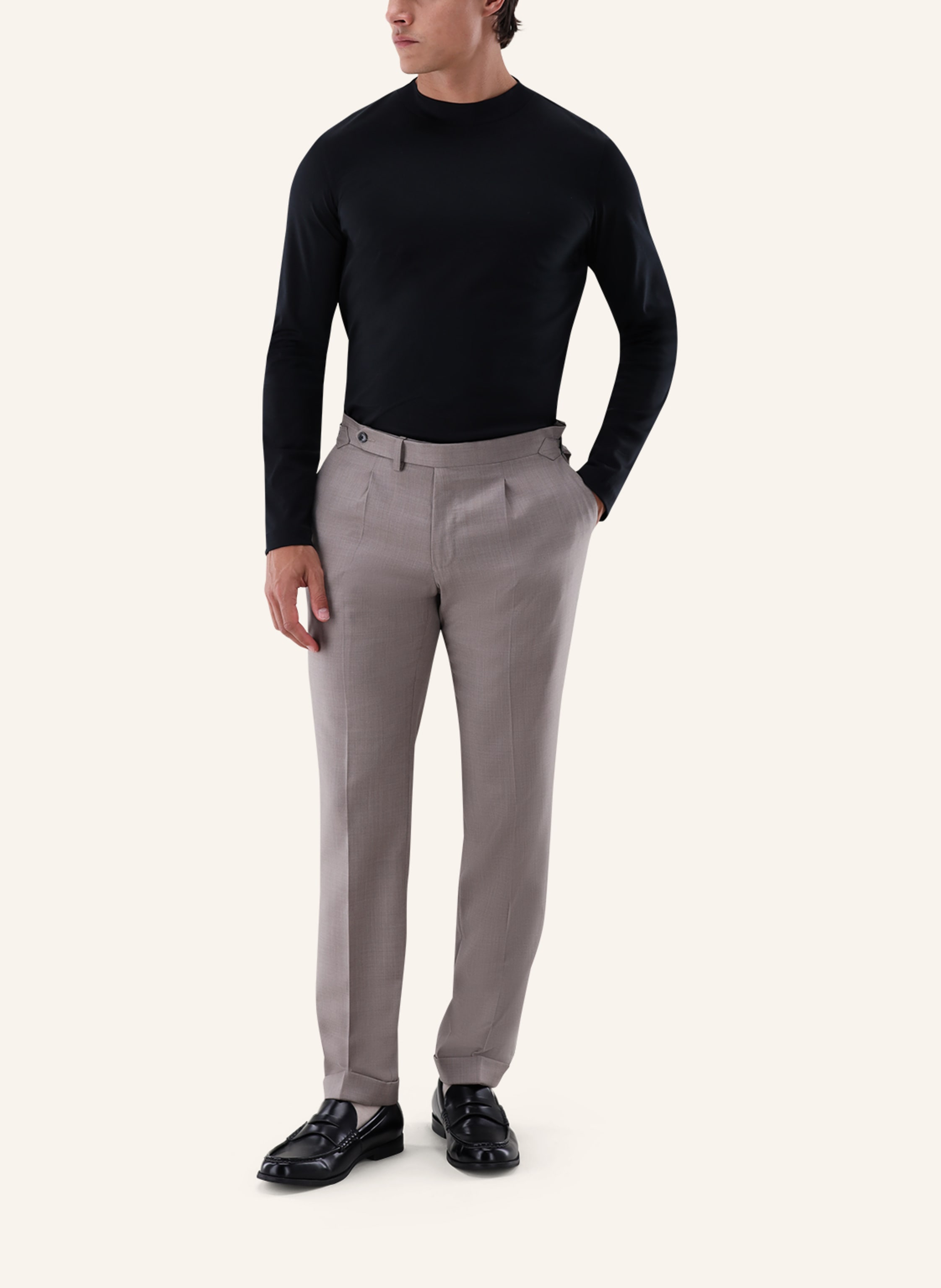 Thumbnail - Van Laack Longsleeves Polo schwarz