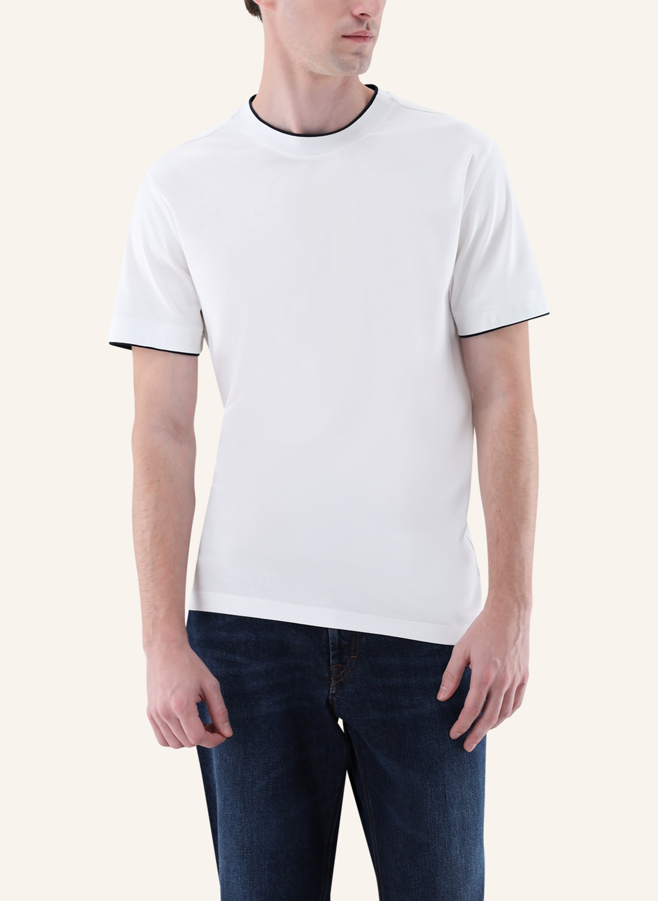 Thumbnail - Van Laack T-Shirt Polo weiss