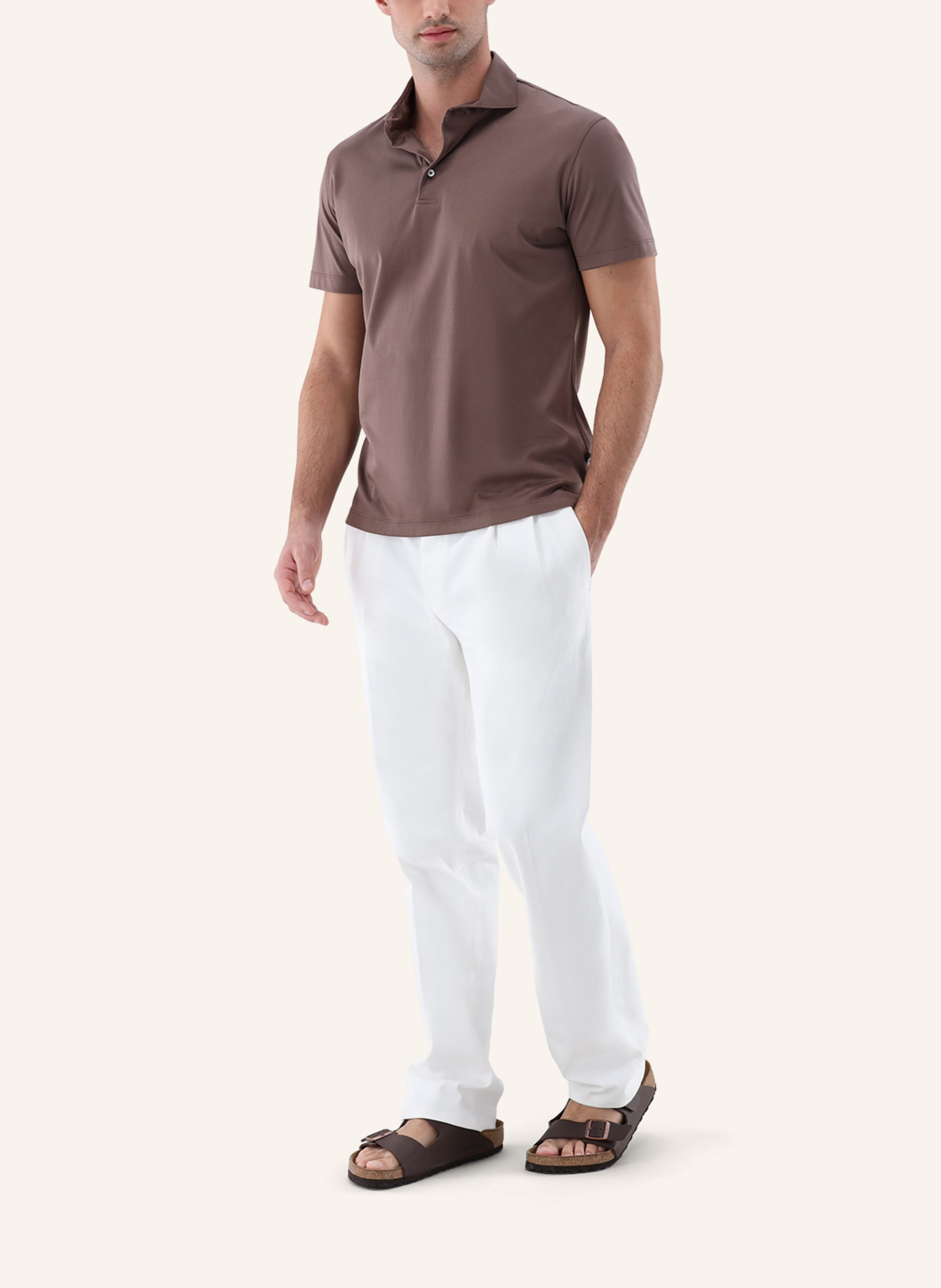 Thumbnail - Van Laack Hemd Polo beige