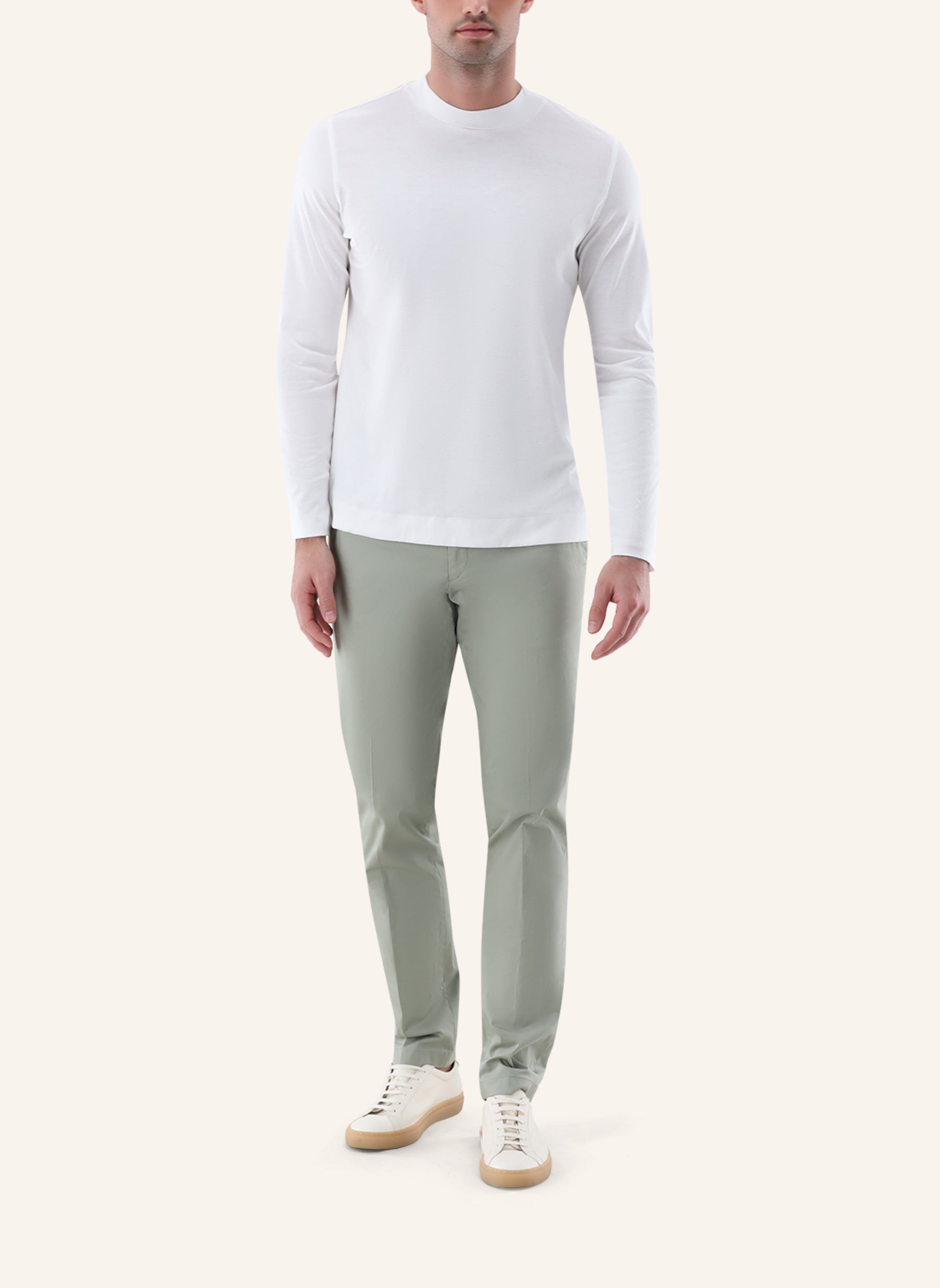 Thumbnail - Van Laack Longsleeves Polo beige