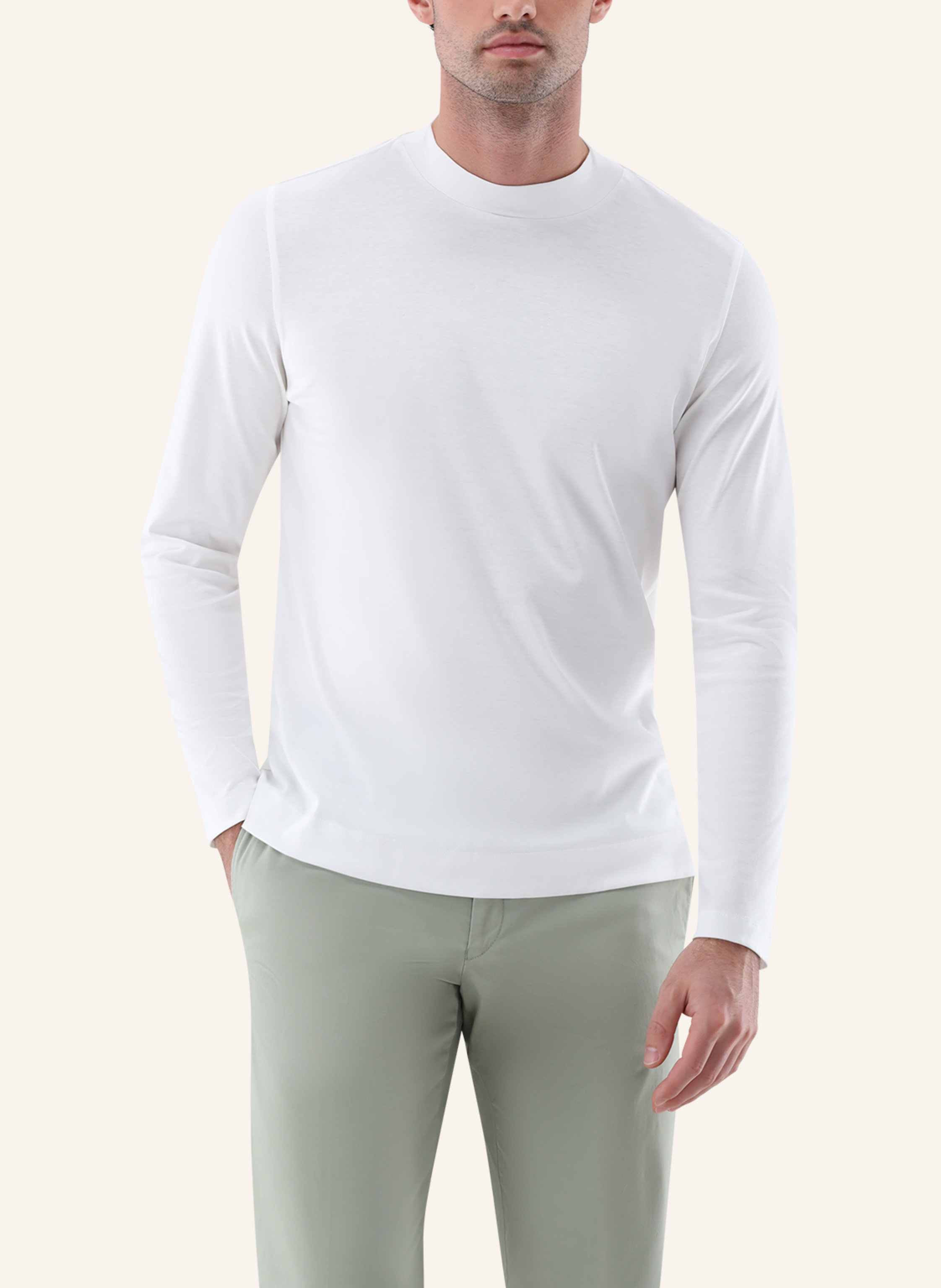 Thumbnail - Van Laack Longsleeves Polo beige