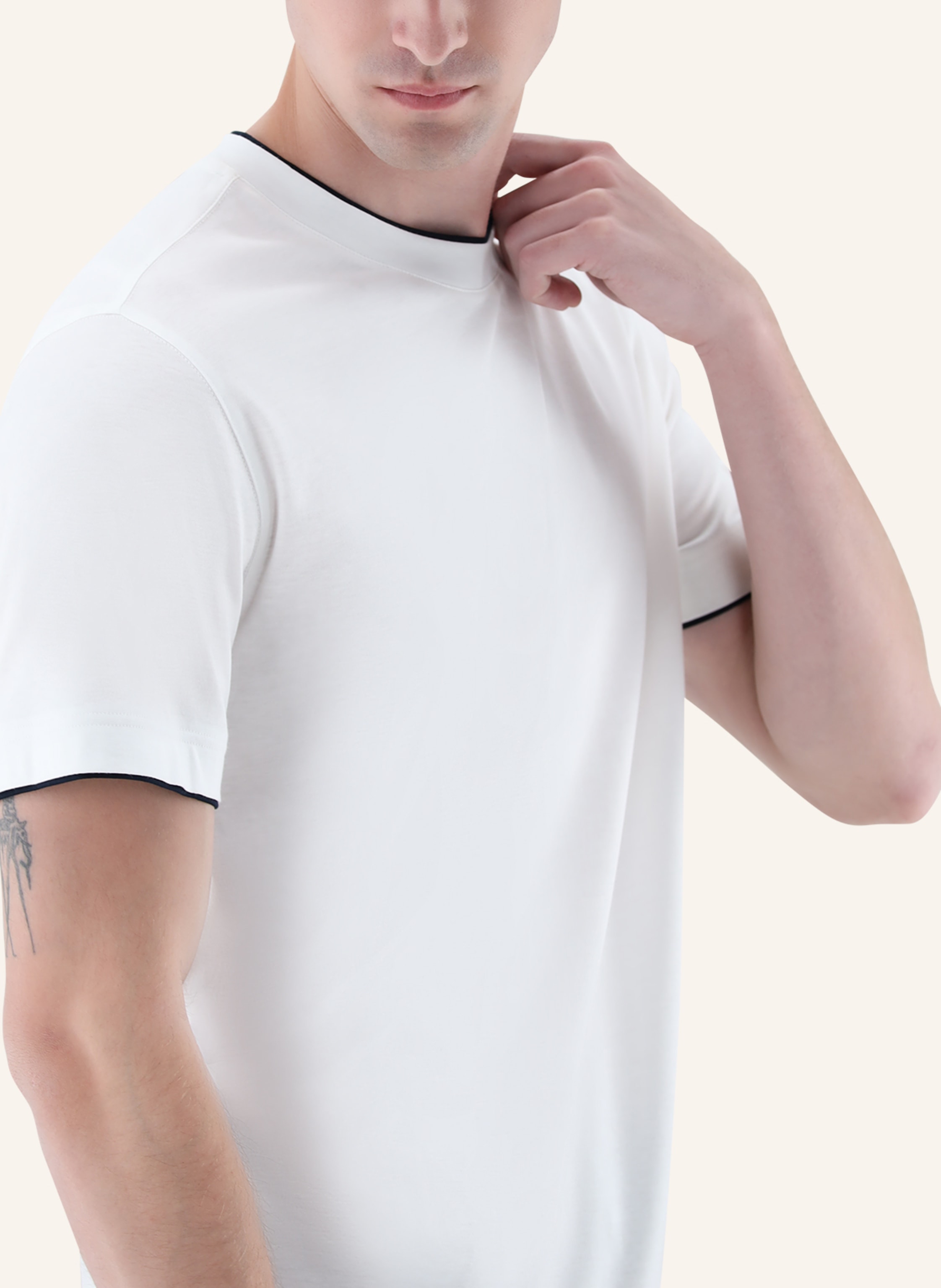 Thumbnail - Van Laack T-Shirt Polo weiss