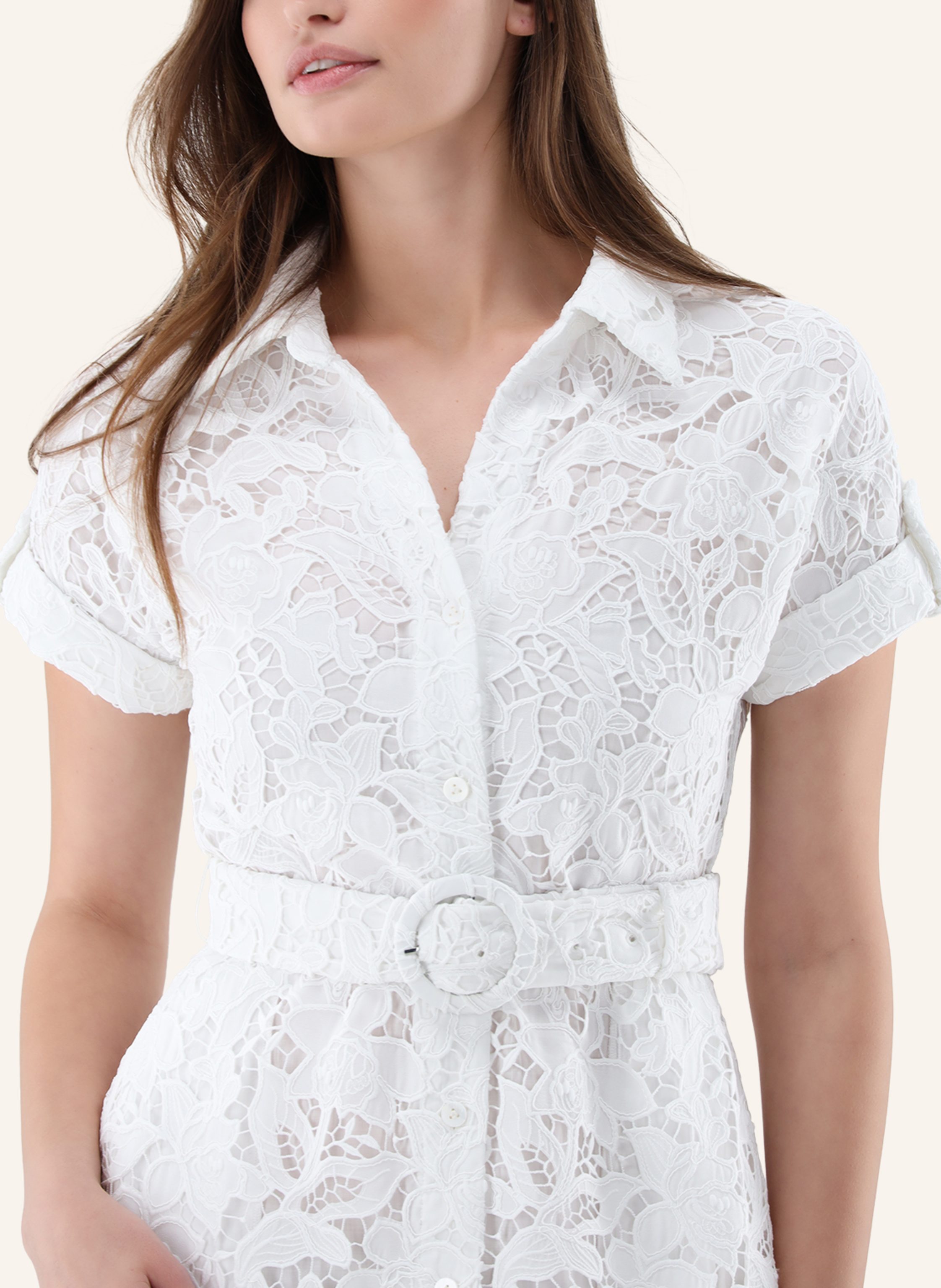 Thumbnail - Van Laack Kleid Modern Fit weiss