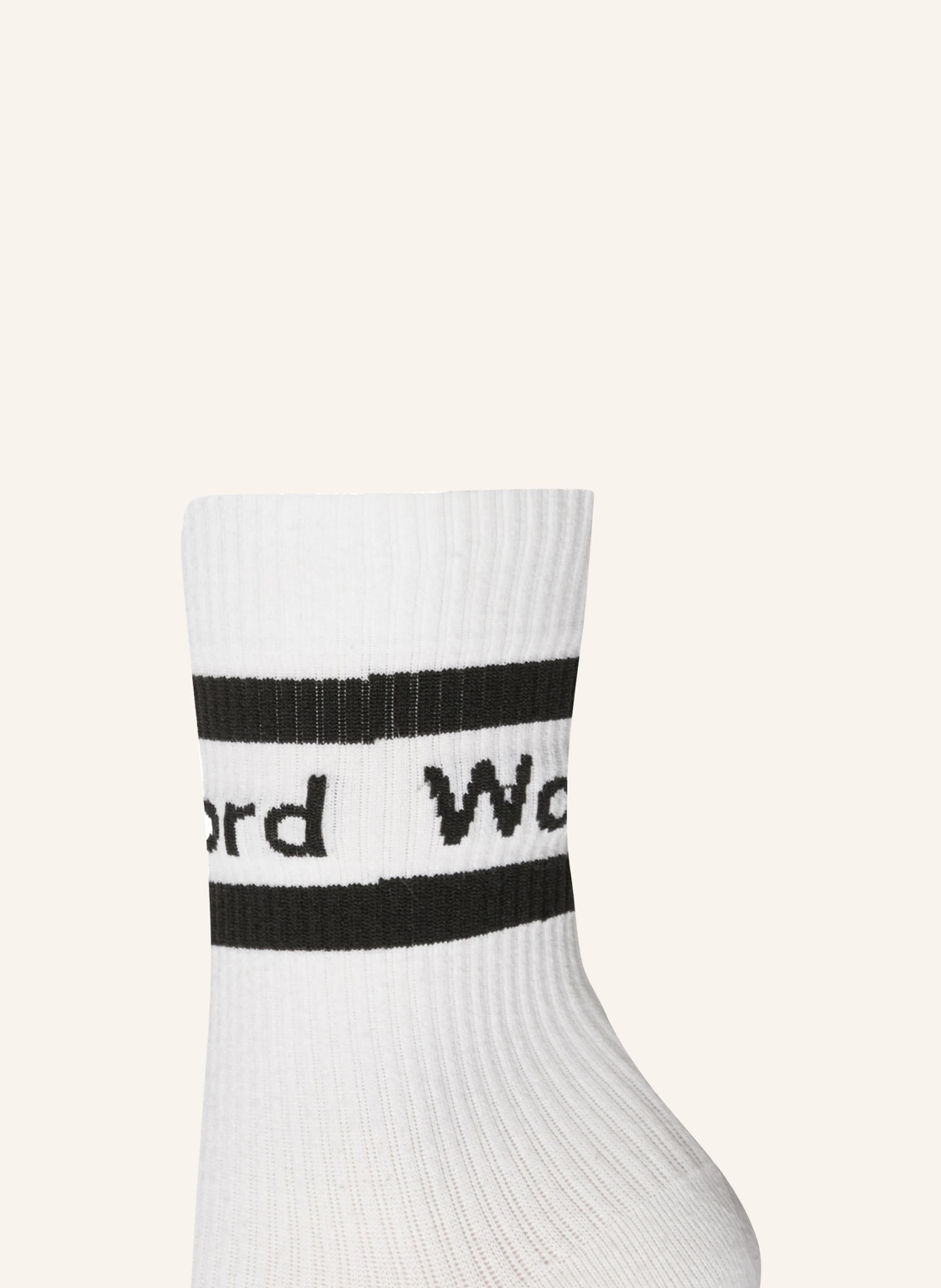 Thumbnail - Wolford Socken Logo Rib Socks weiss
