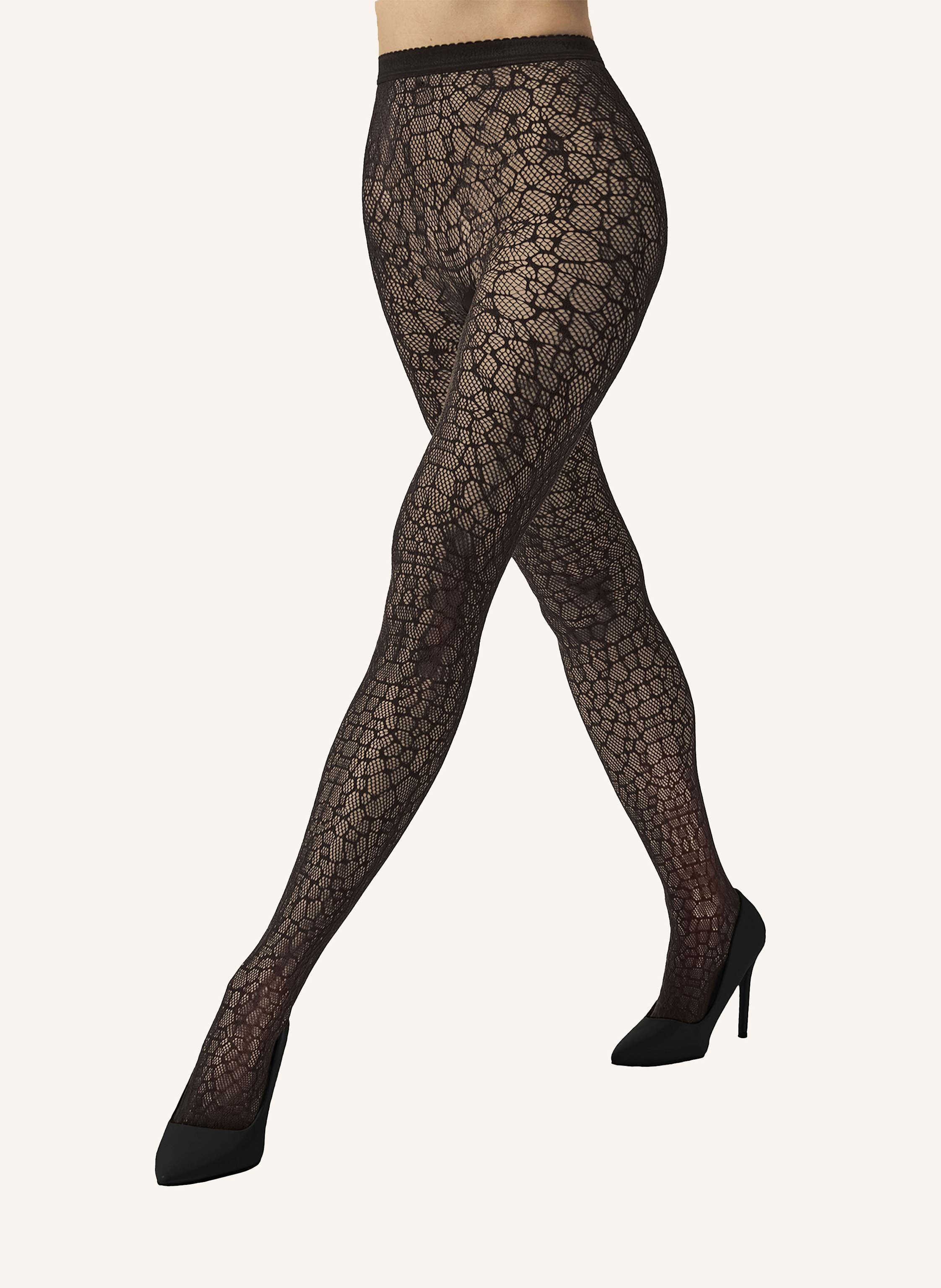 Thumbnail - Wolford Strumpfhose Reptile Net Tights braun