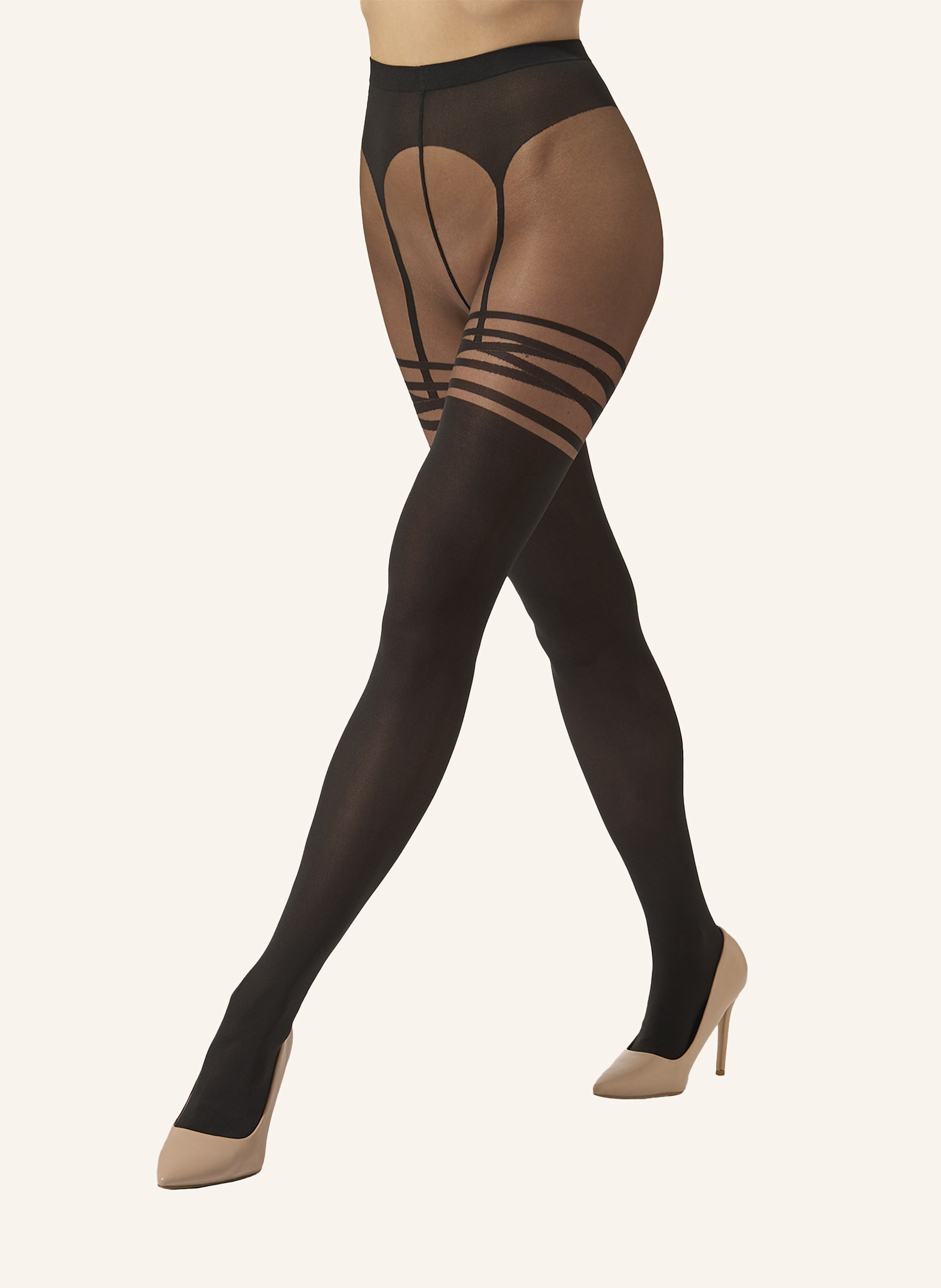 Thumbnail - Wolford Feinstrumpfhose Suspender Tights braun