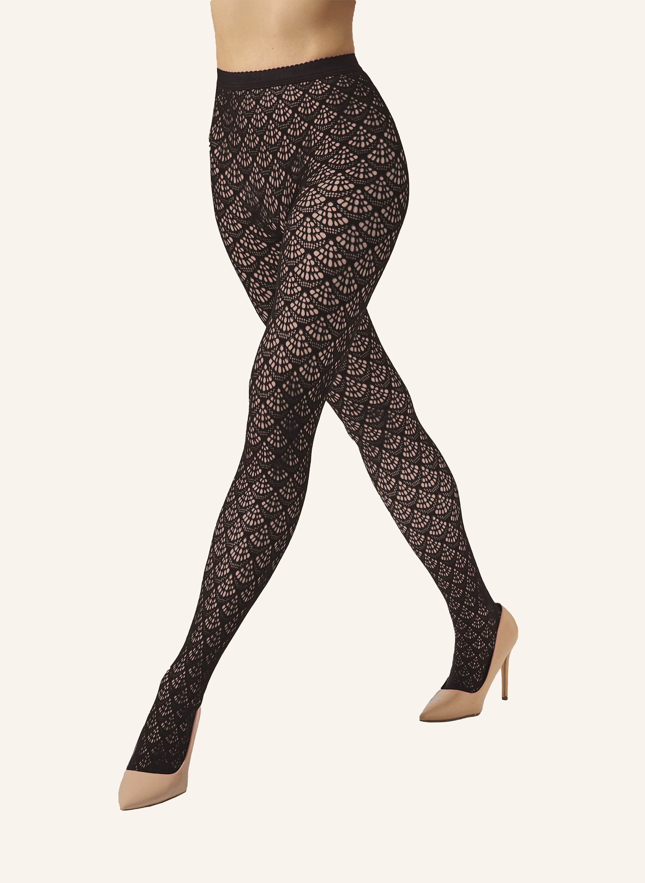 Thumbnail - Wolford Strumpfhose Mermaid Net Tights braun