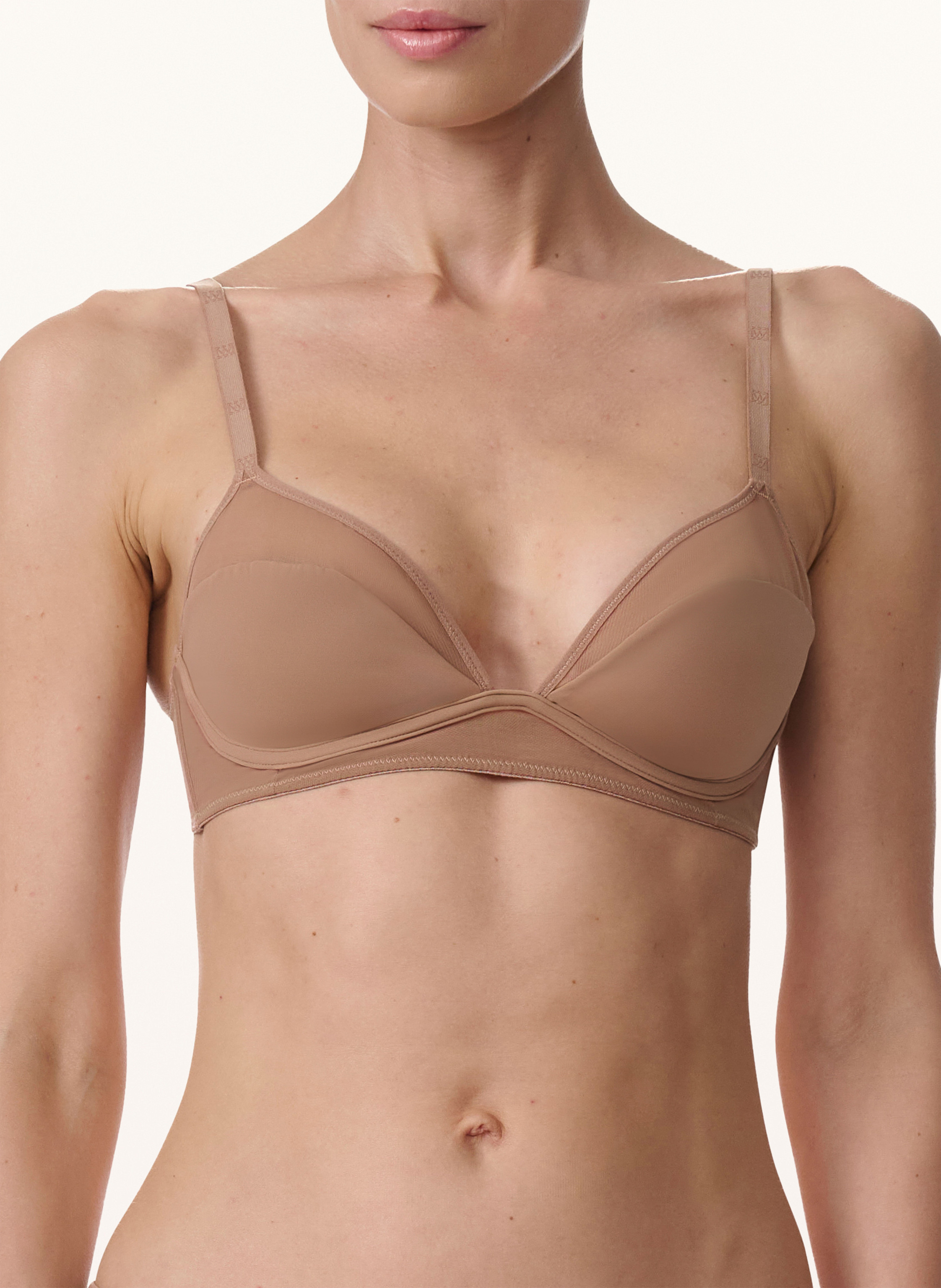 Thumbnail - Wolford Bh Sheer Opaque Skin Bra braun