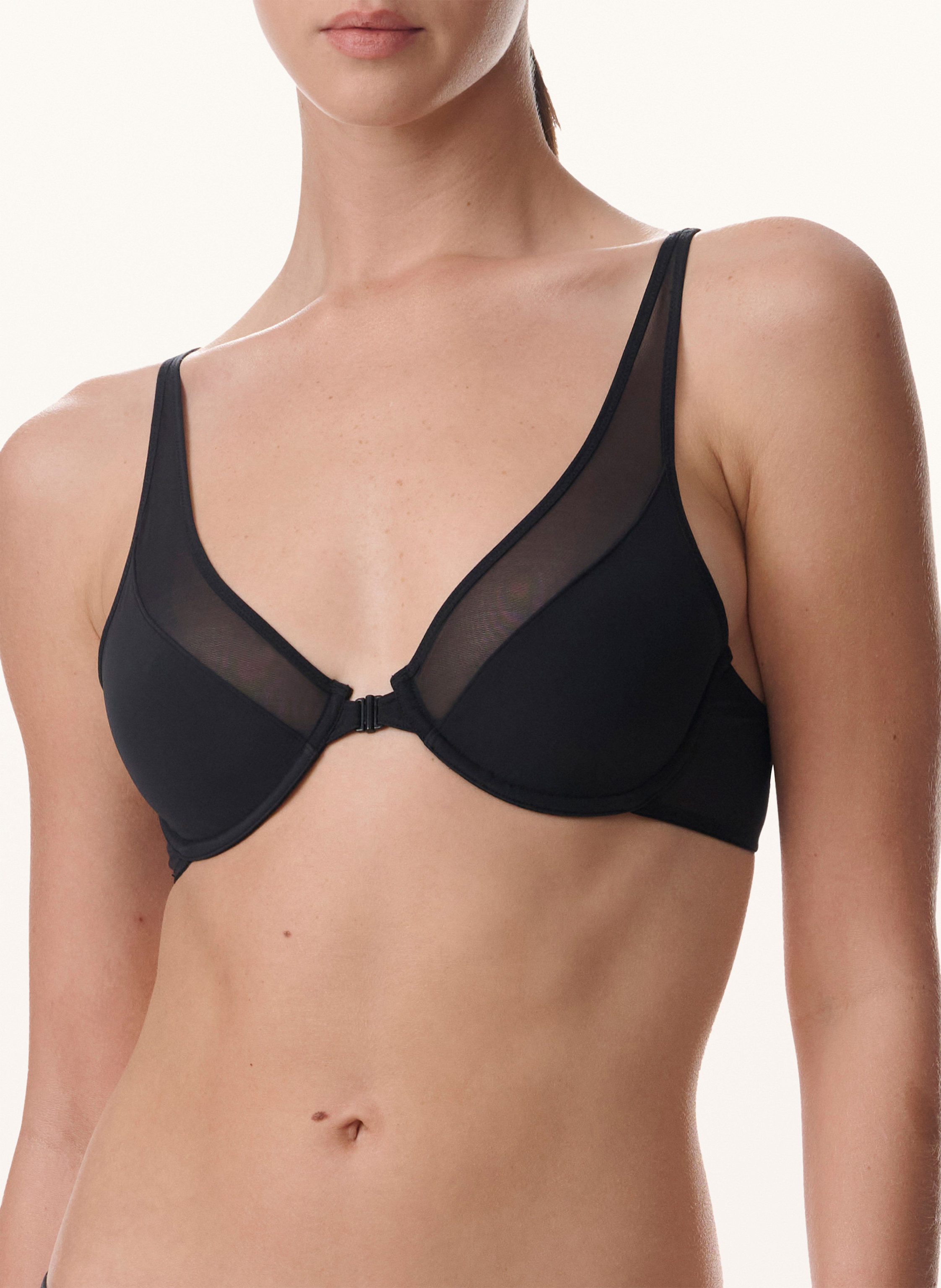 Thumbnail - Wolford Bh Sheer Opaque Bra schwarz