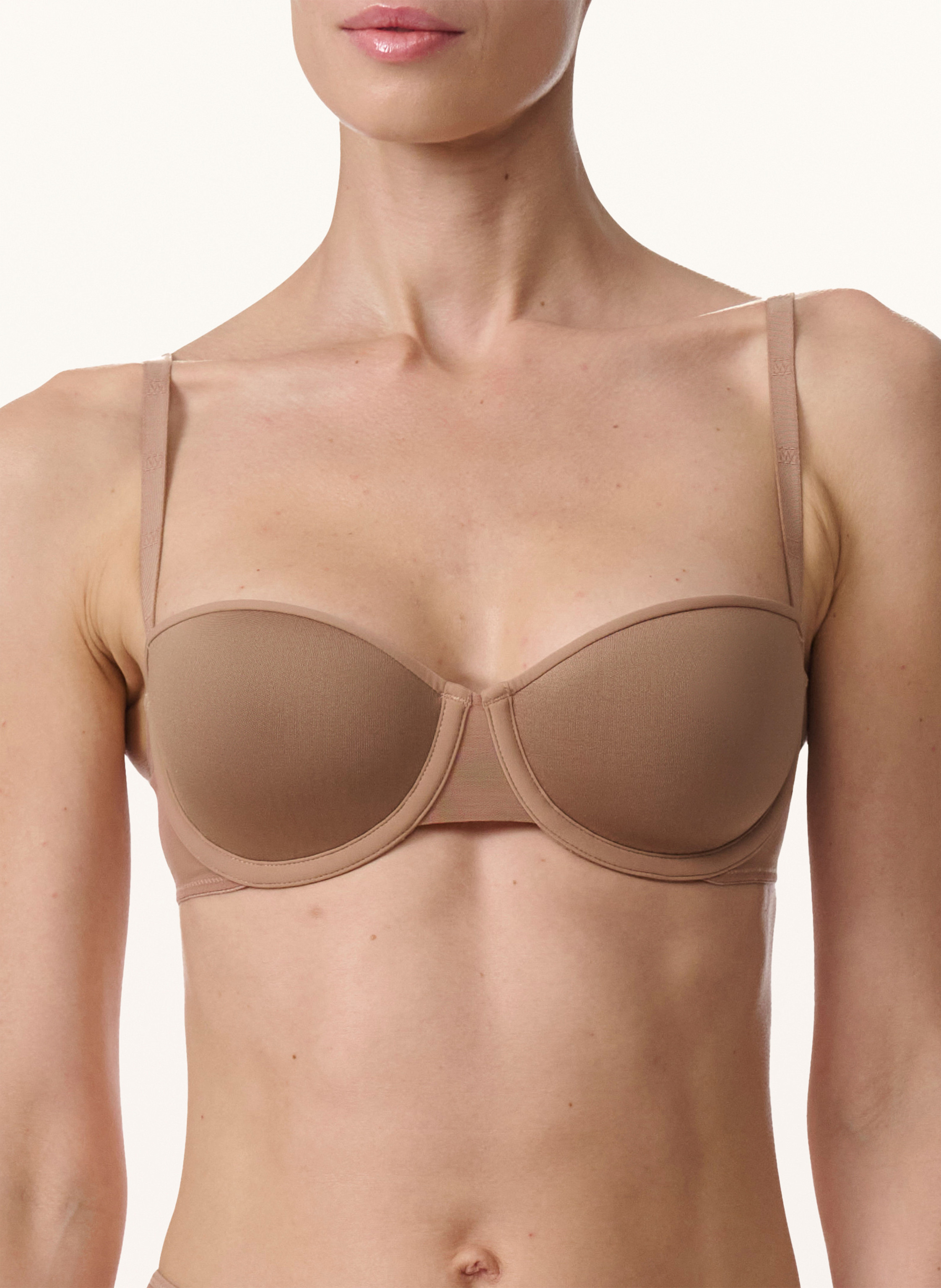 Thumbnail - Wolford Bh Sheer Opaque Bandeau Bra braun