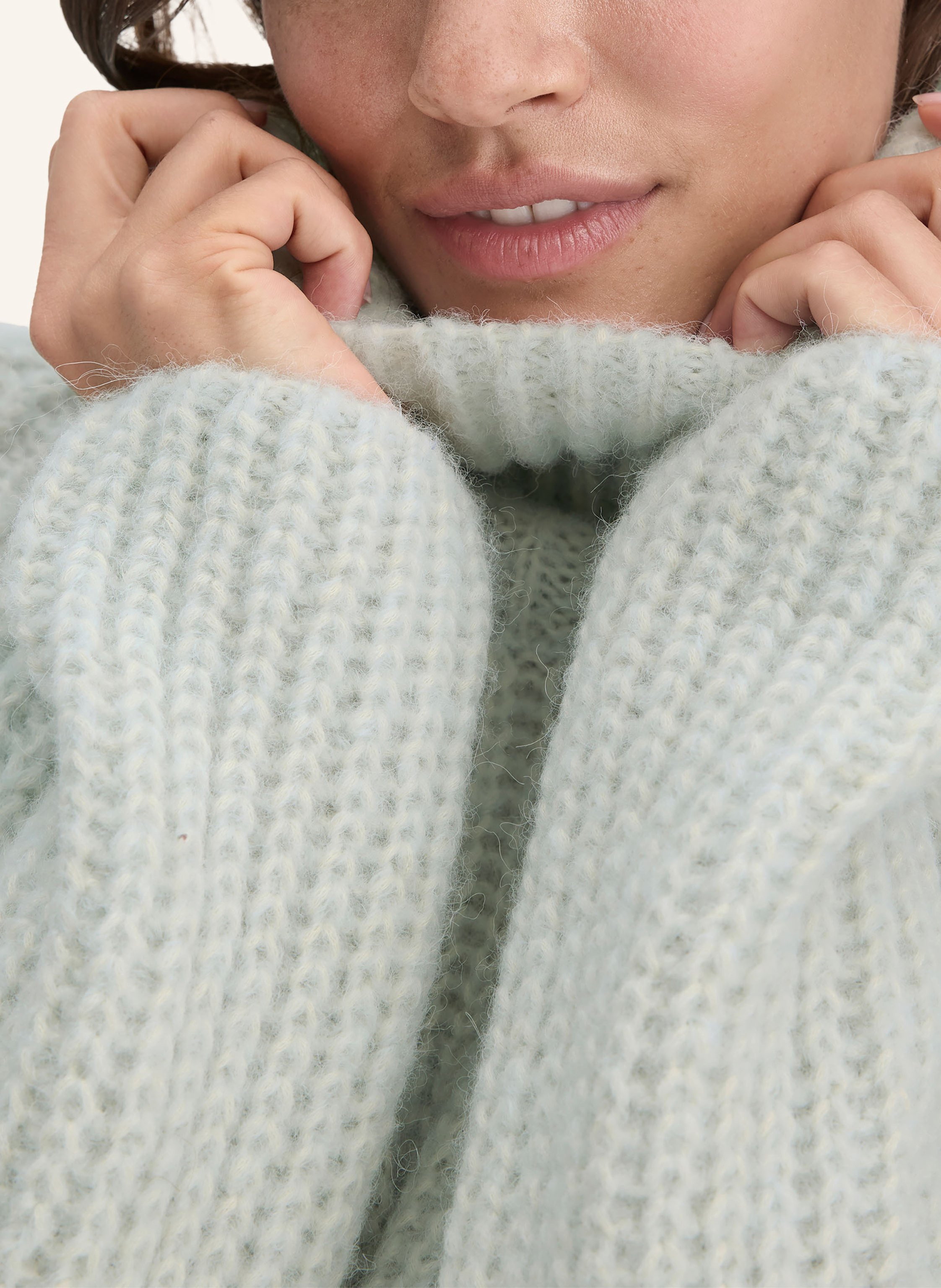 Thumbnail - Hessnatur Strick Rollkragenpullover blau