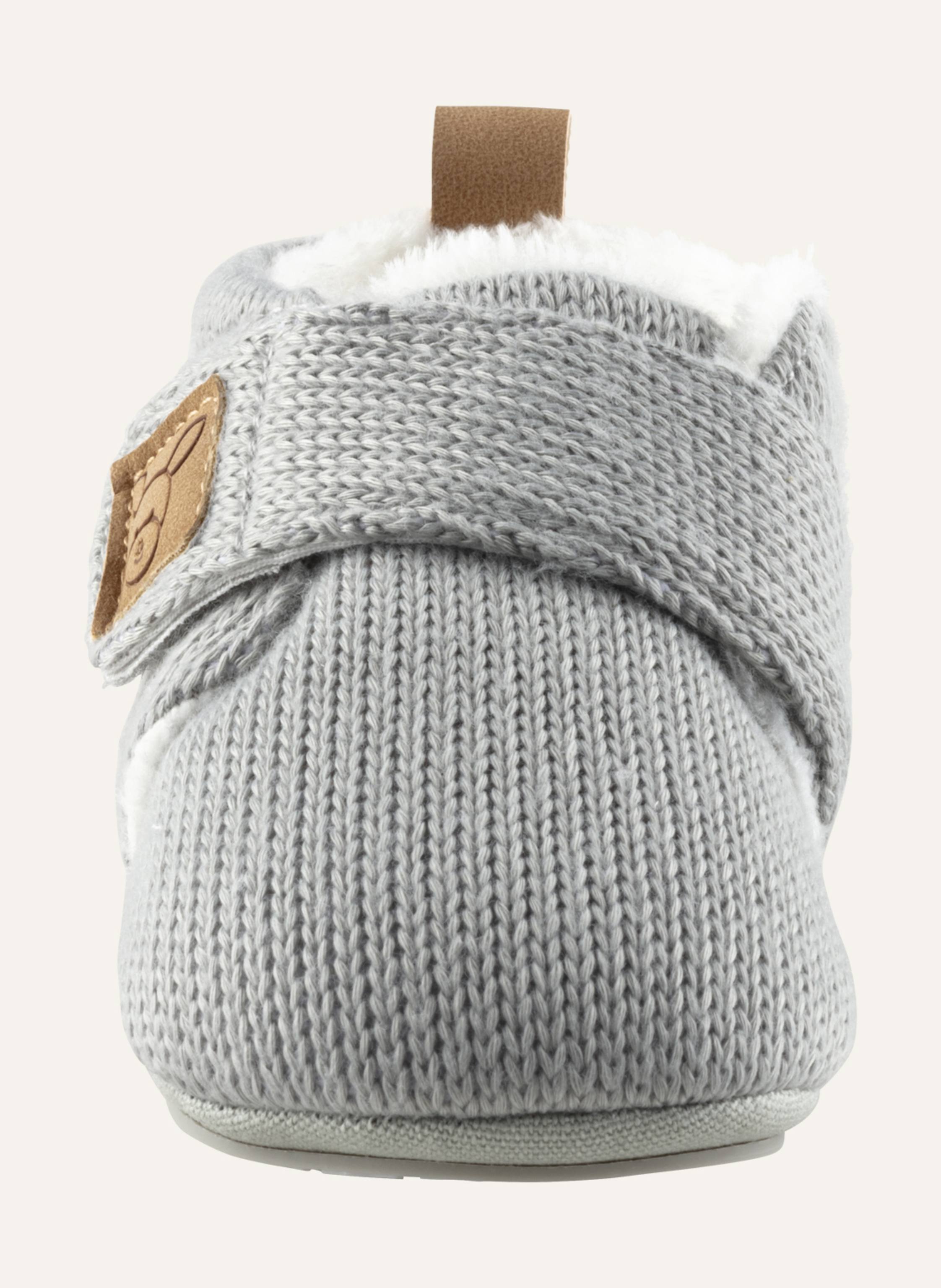 Thumbnail - Sterntaler Babykrabbelschuh Strick grau