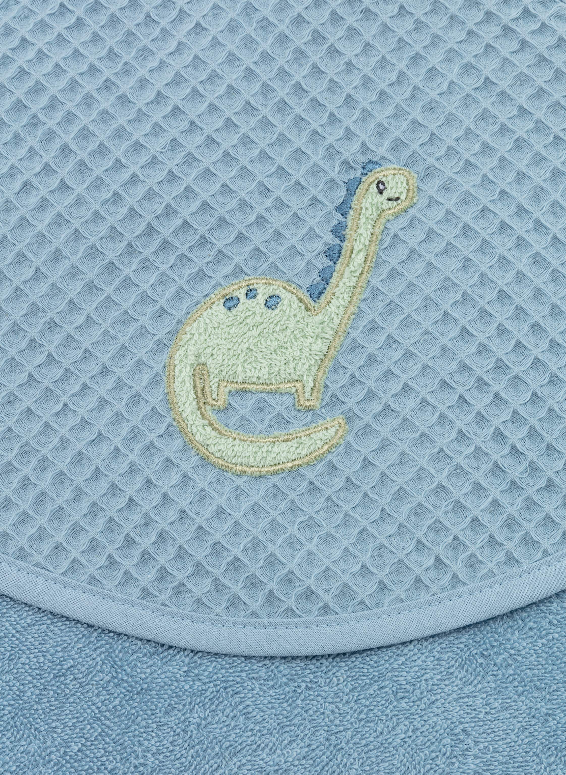 Thumbnail - Sterntaler Kapuzenbadetuch 100X100 Rexi blau