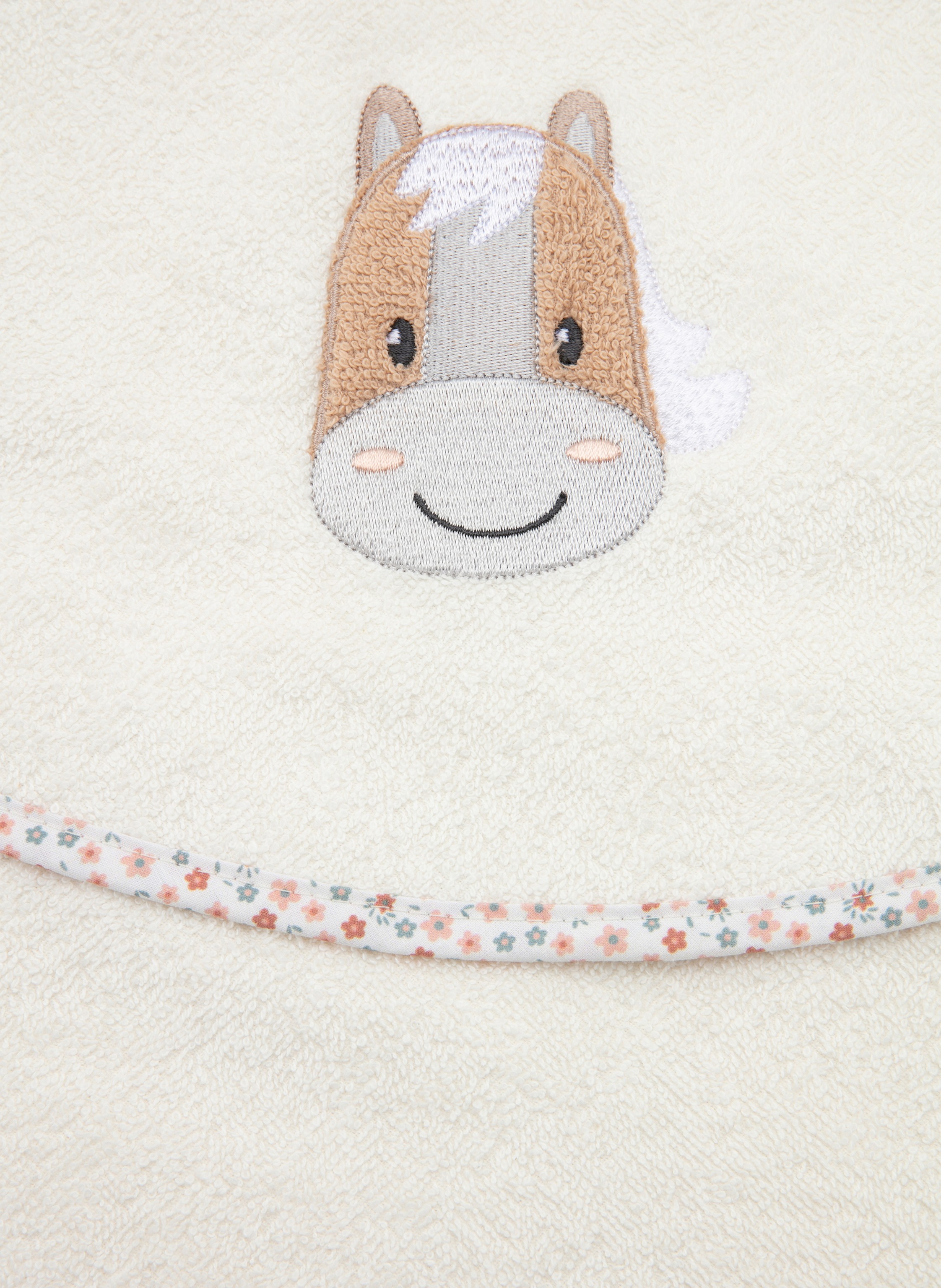 Thumbnail - Sterntaler Kapuzenbadetuch 100X100 Sunny weiss