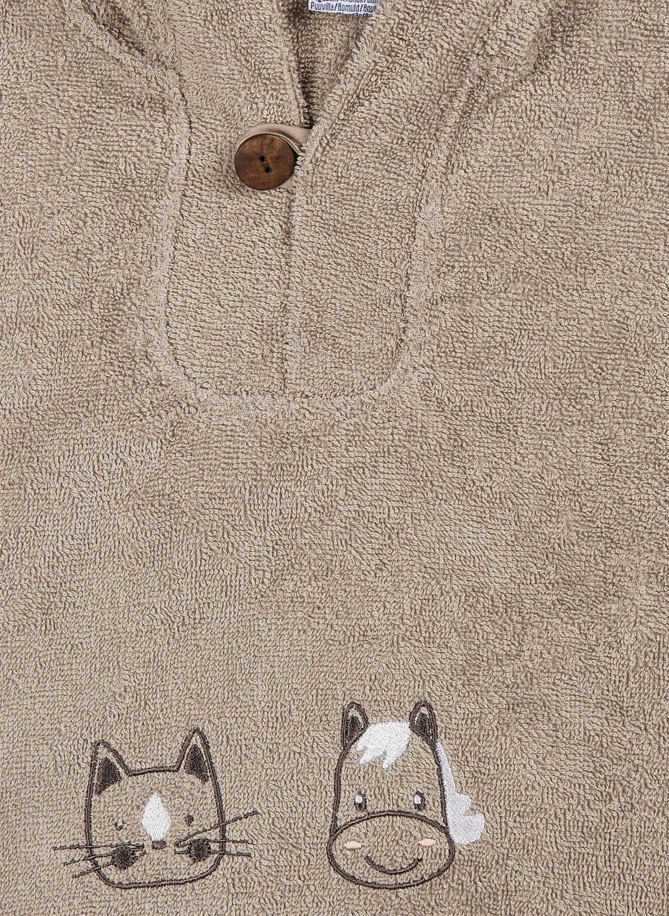 Thumbnail - Sterntaler Poncho Bauernhof beige