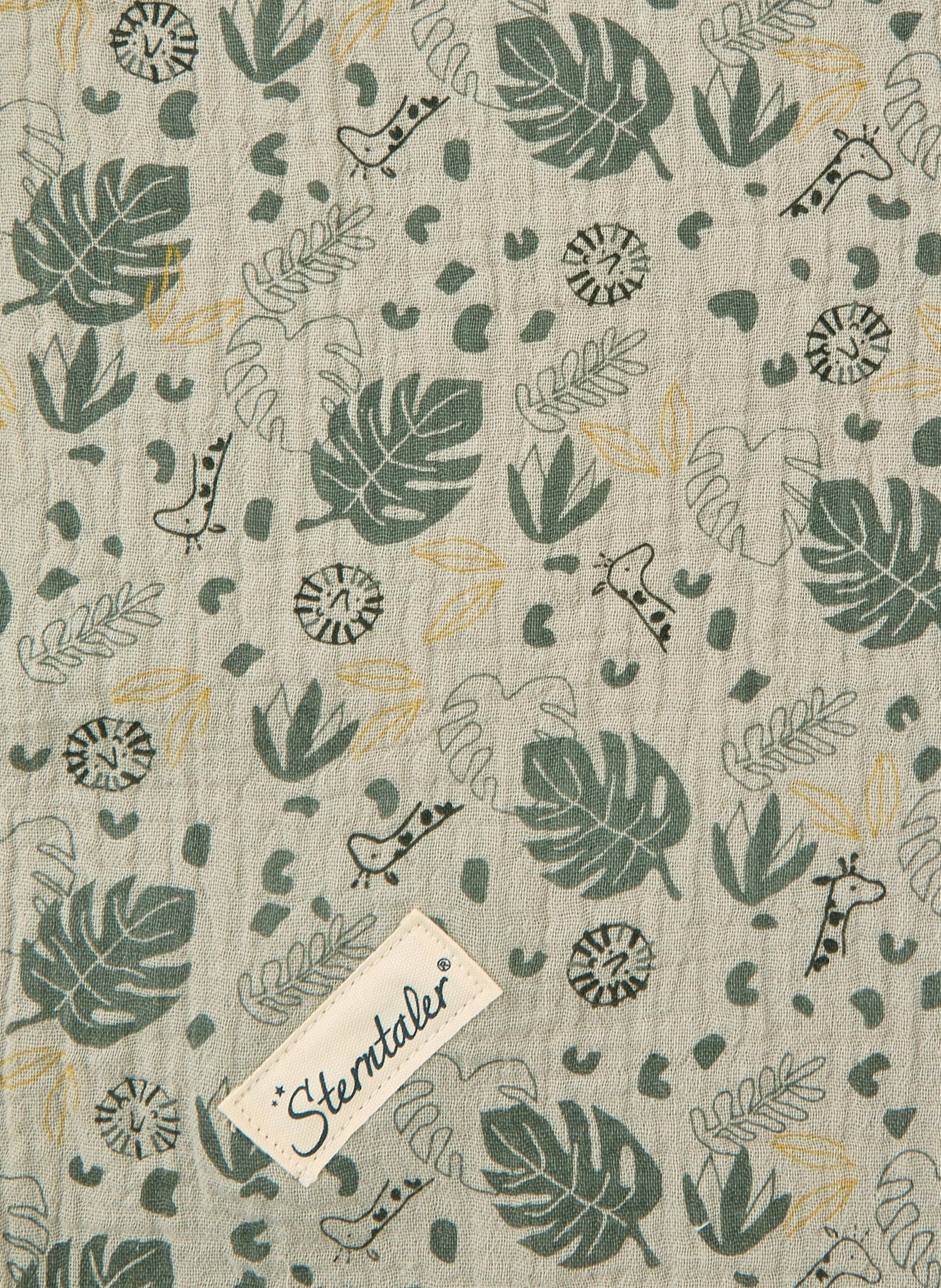 Thumbnail - Sterntaler Babydecke Mit Kapuze Safari grau