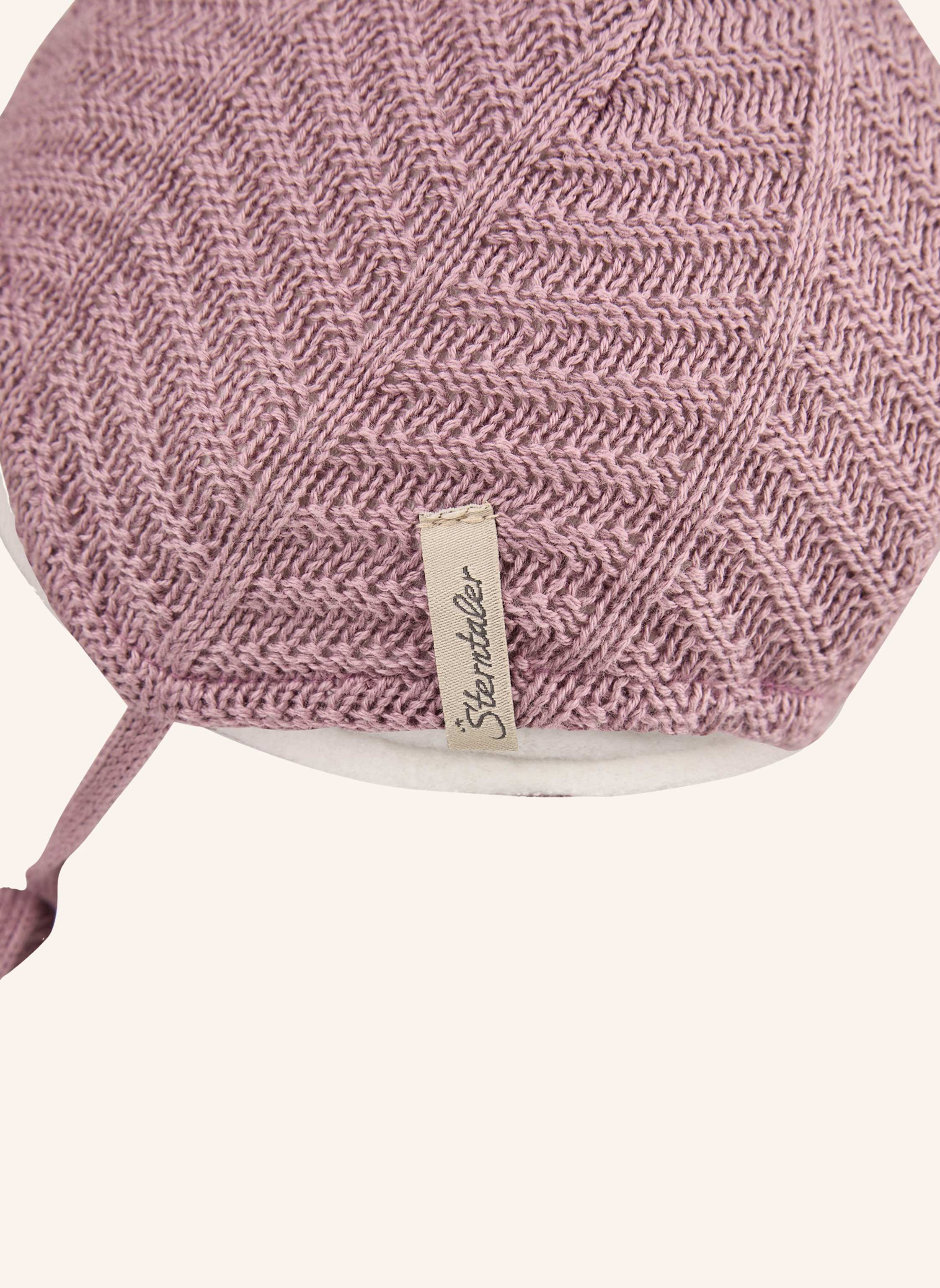 Thumbnail - Sterntaler Gots Strickmütze Struktur lila