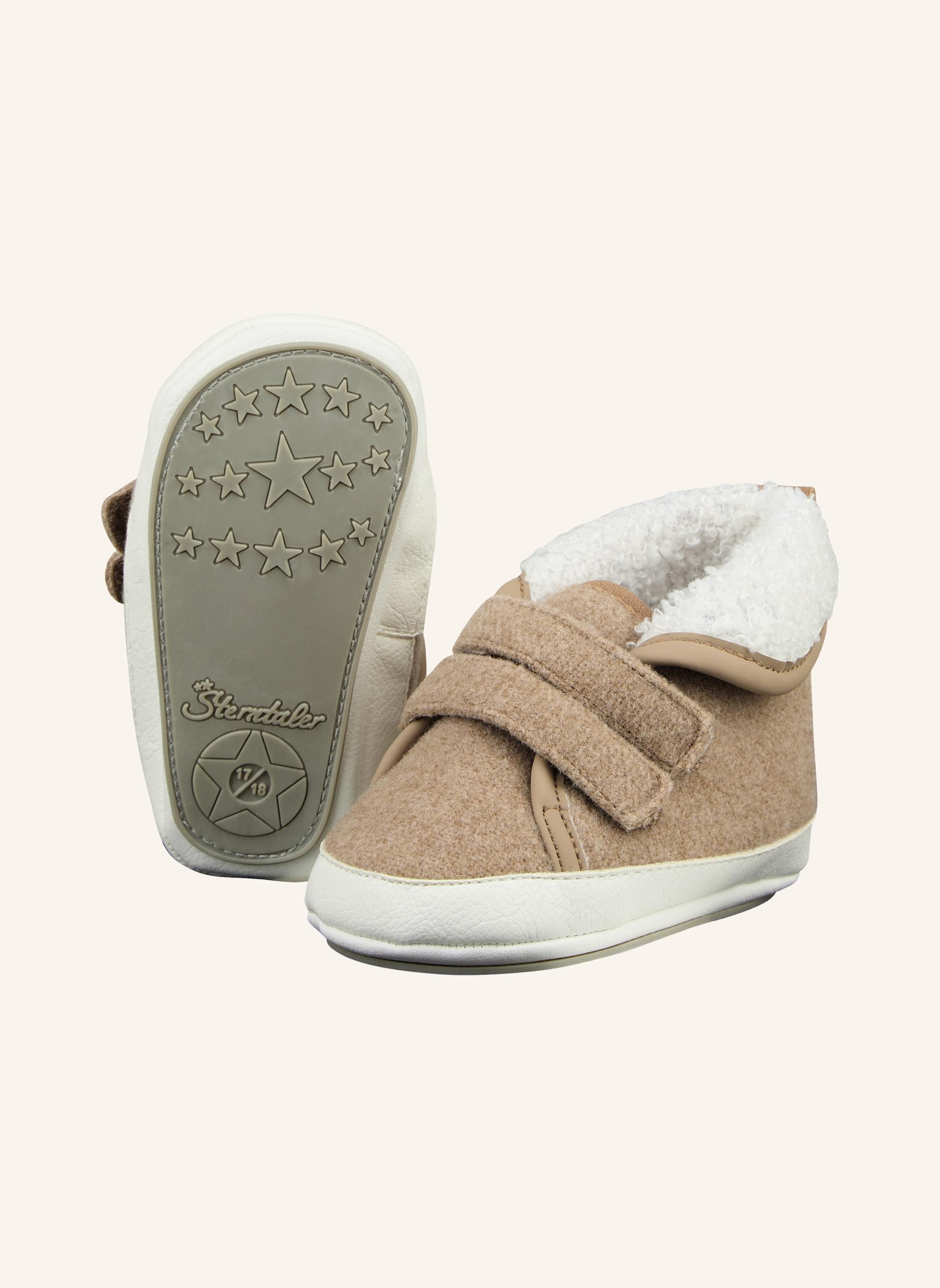Thumbnail - Sterntaler Baby Schuhe Fleece beige