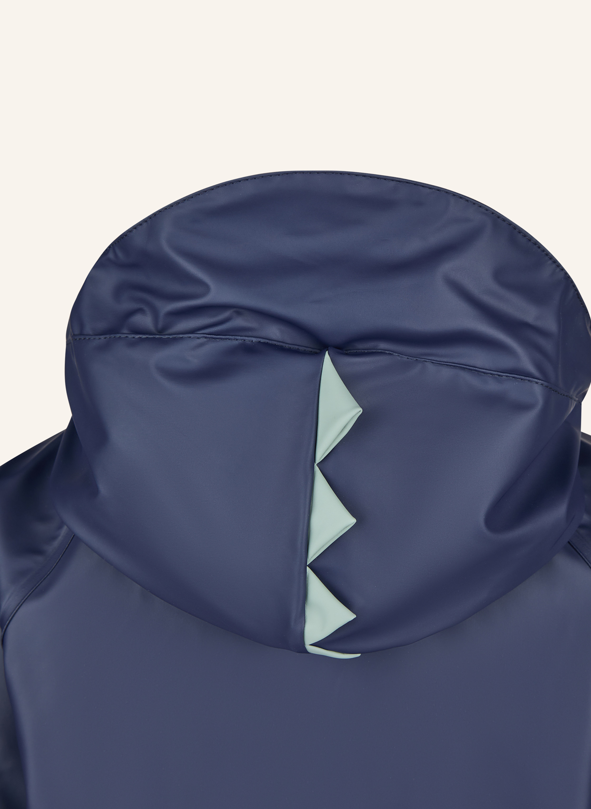 Thumbnail - Sterntaler Regenjacke Gefüttert Zacken blau