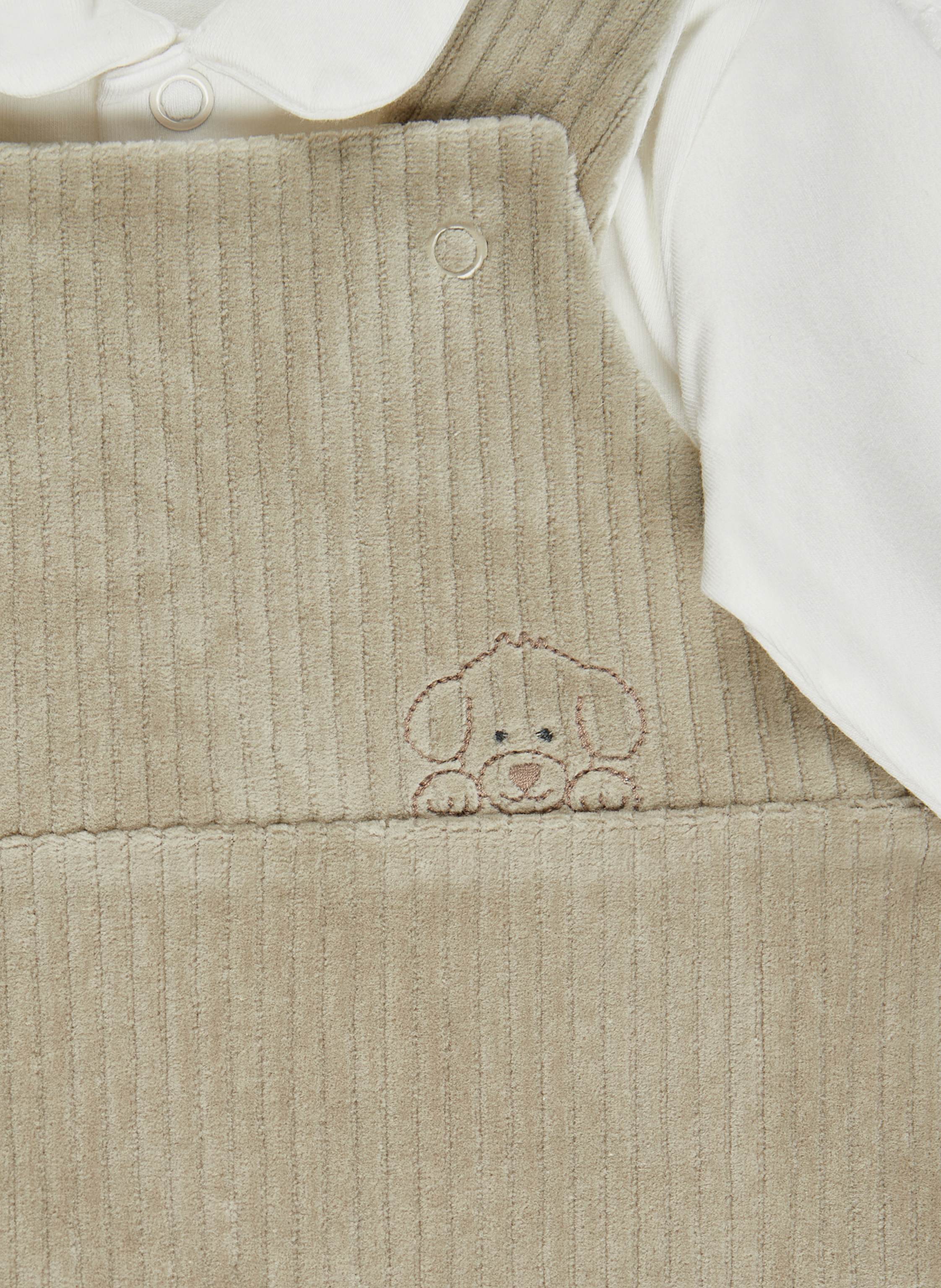 Thumbnail - Sterntaler Bekleidungs-Set Langarmshirt Und Latzhose grau