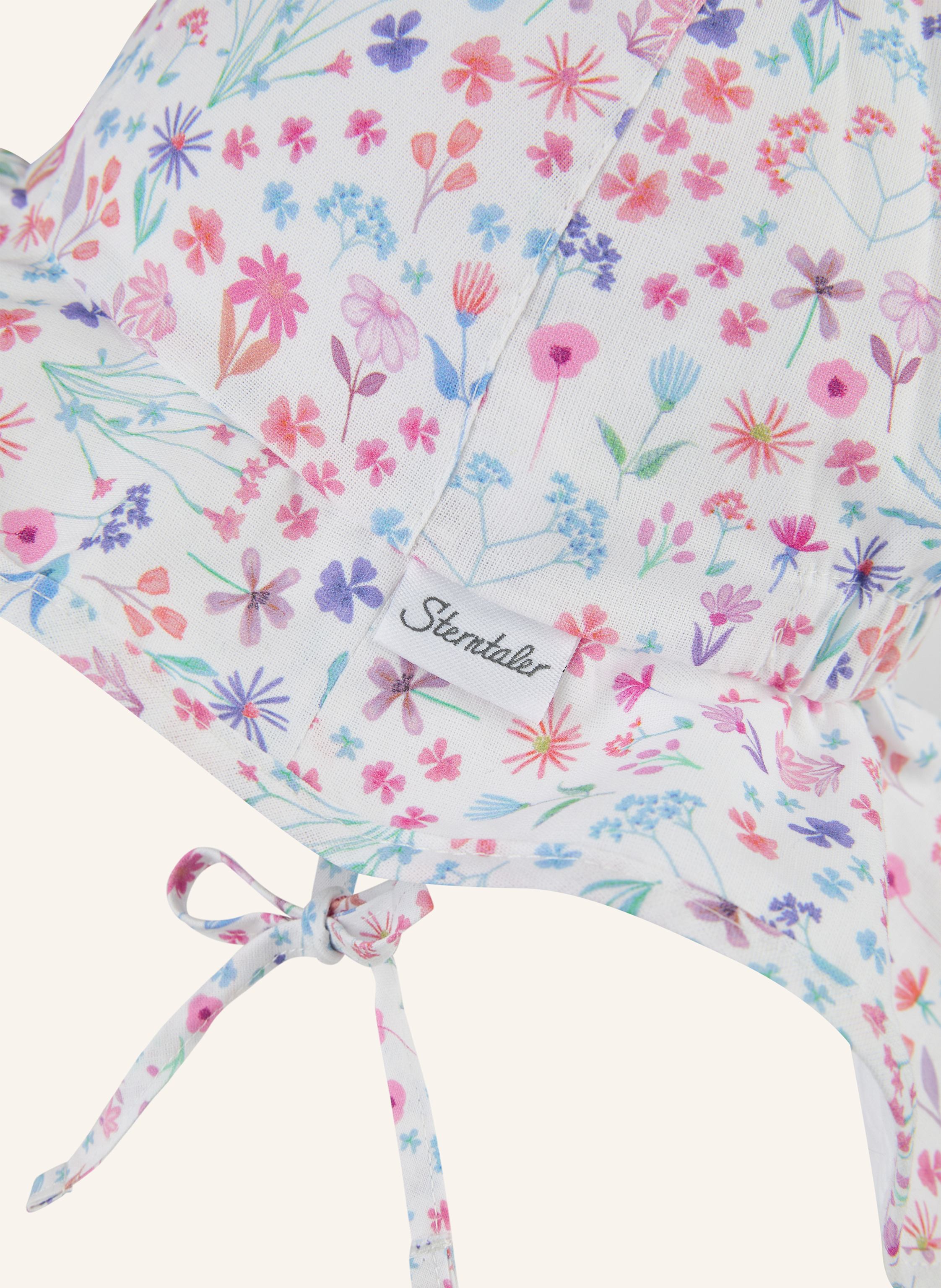 Thumbnail - Sterntaler Sonnenhut Florales Muster weiss