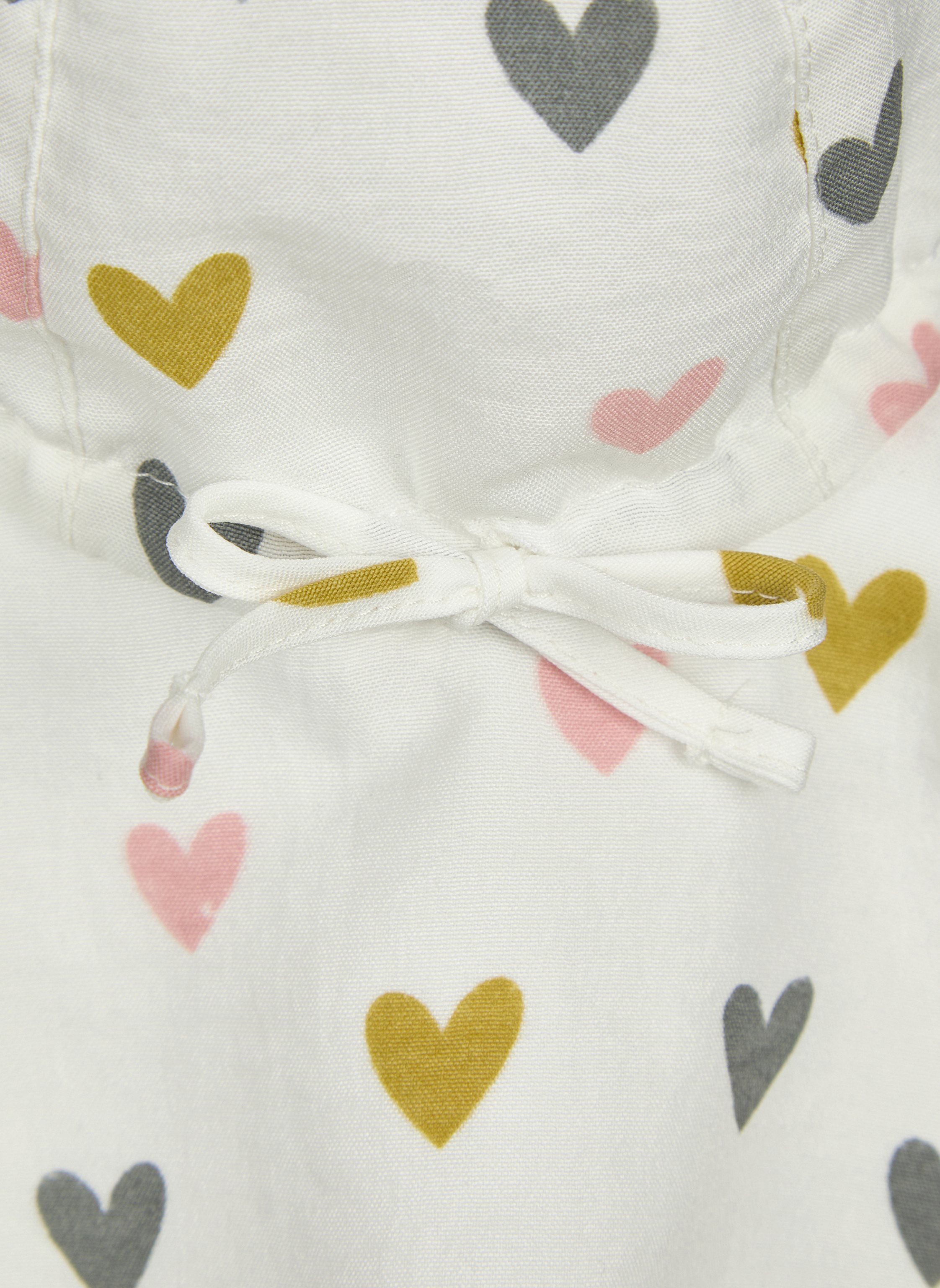 Thumbnail - Sterntaler Sonnenhut Herzen weiss