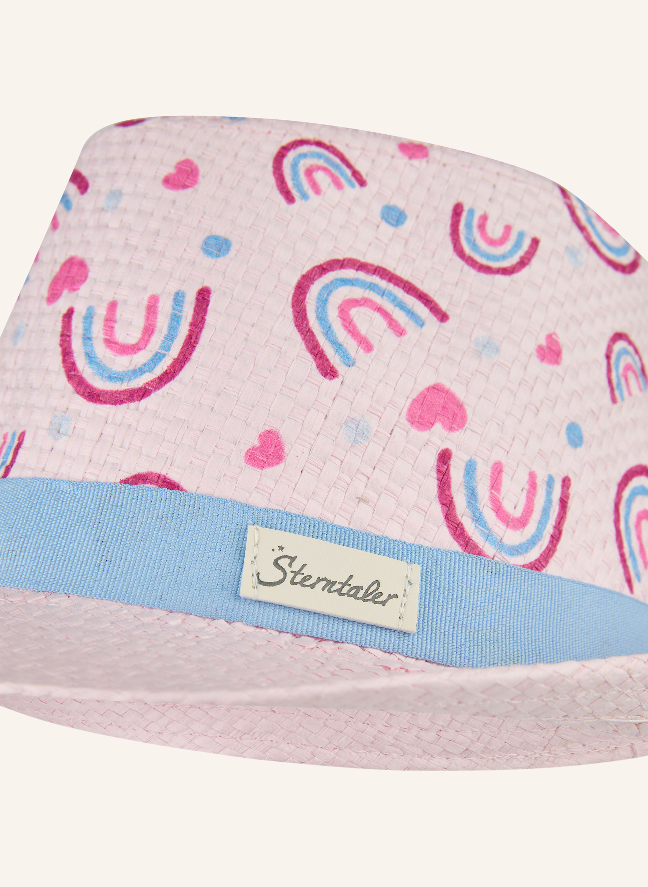 Thumbnail - Sterntaler Strohhut Regenbogen pink