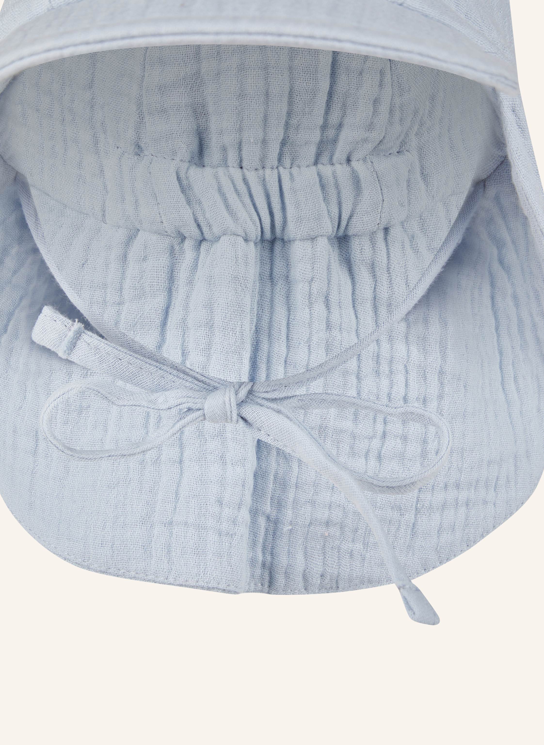 Thumbnail - Sterntaler Schirmmütze Mit Nackenschutz Musselin blau