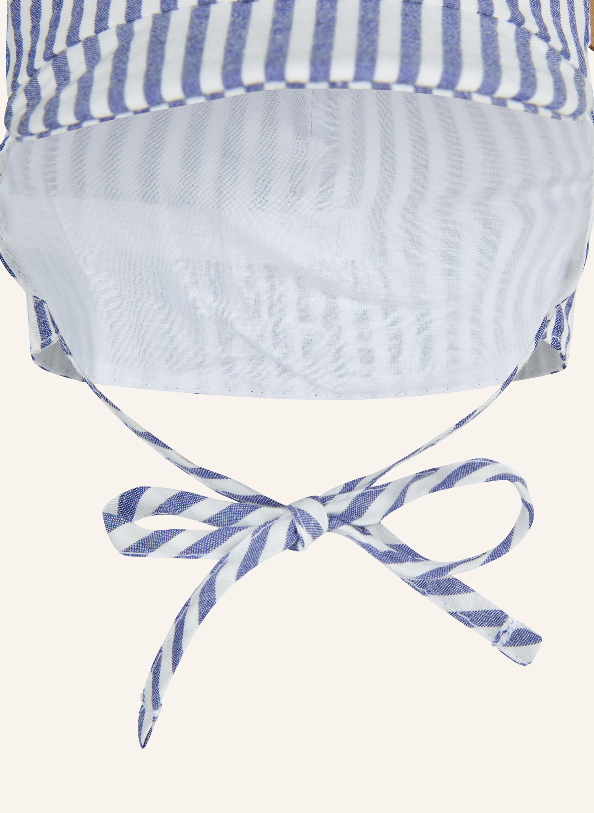 Thumbnail - Sterntaler Schirmmütze Mit Nackenschutz Gestreift blau