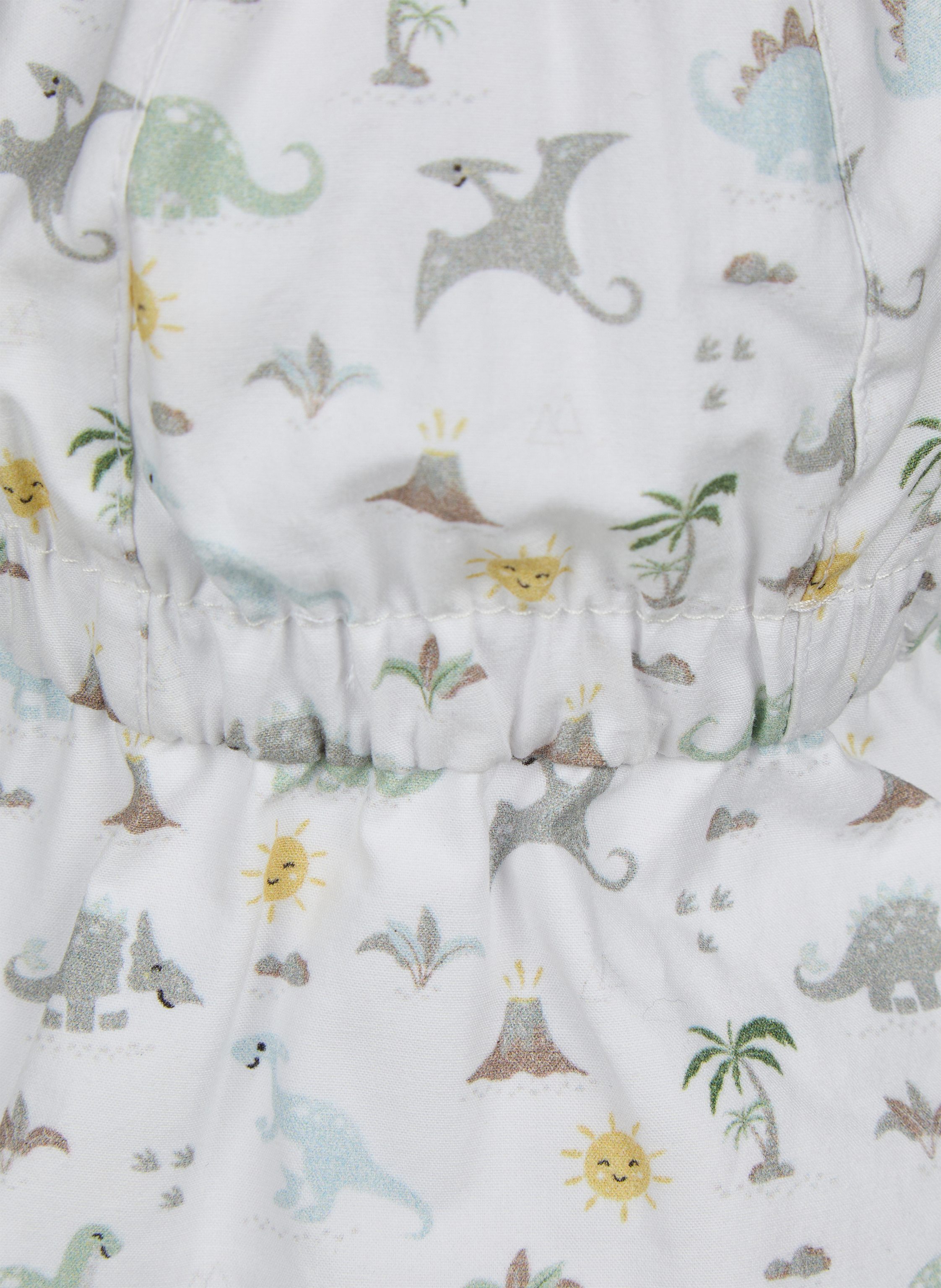 Thumbnail - Sterntaler Schirmmütze Mit Nackenschutz Dinowelt weiss