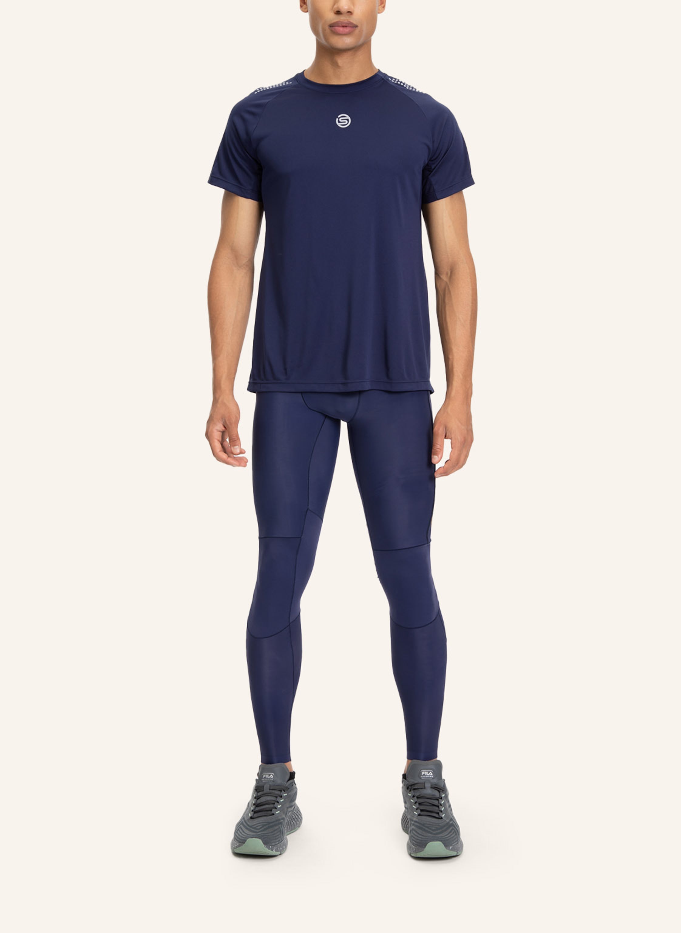 Thumbnail - Skins Kompressionshose s5 Long Tights blau