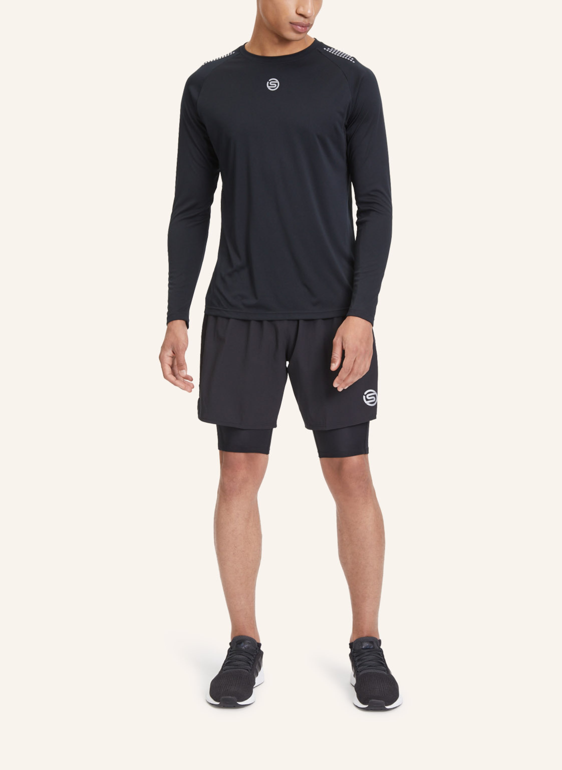 Thumbnail - Skins Kompressionshose s3 Superpose schwarz