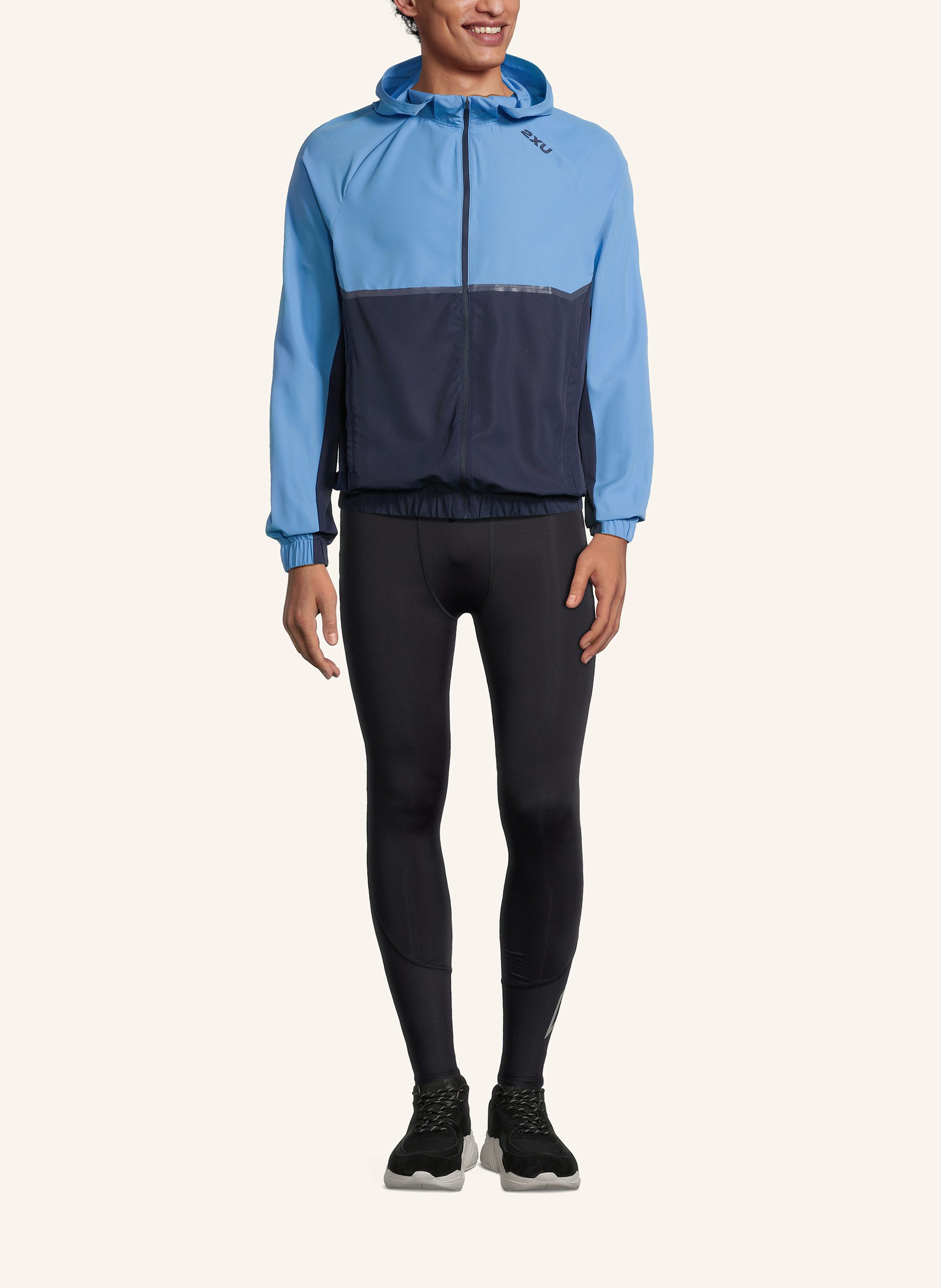 Thumbnail - 2xu Laufjacke Aero Hex Windbreaker blau