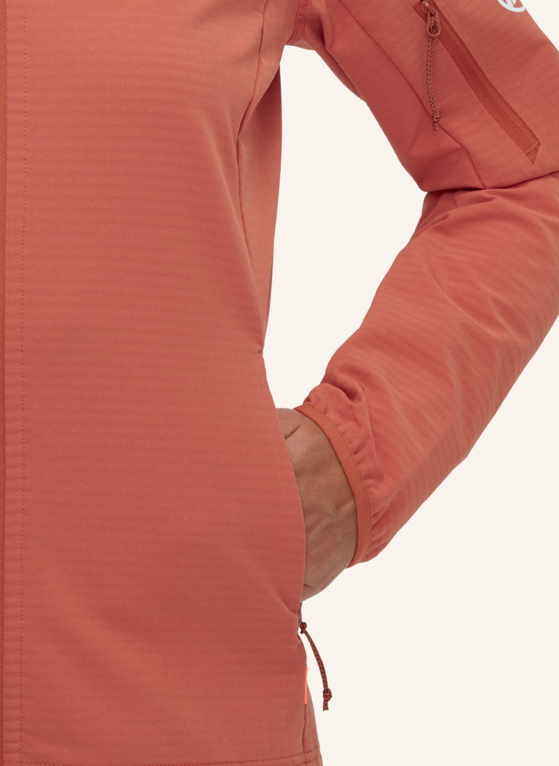 Thumbnail - Mammut Midlayer Jacke Madris Light Mit Kapuze rot
