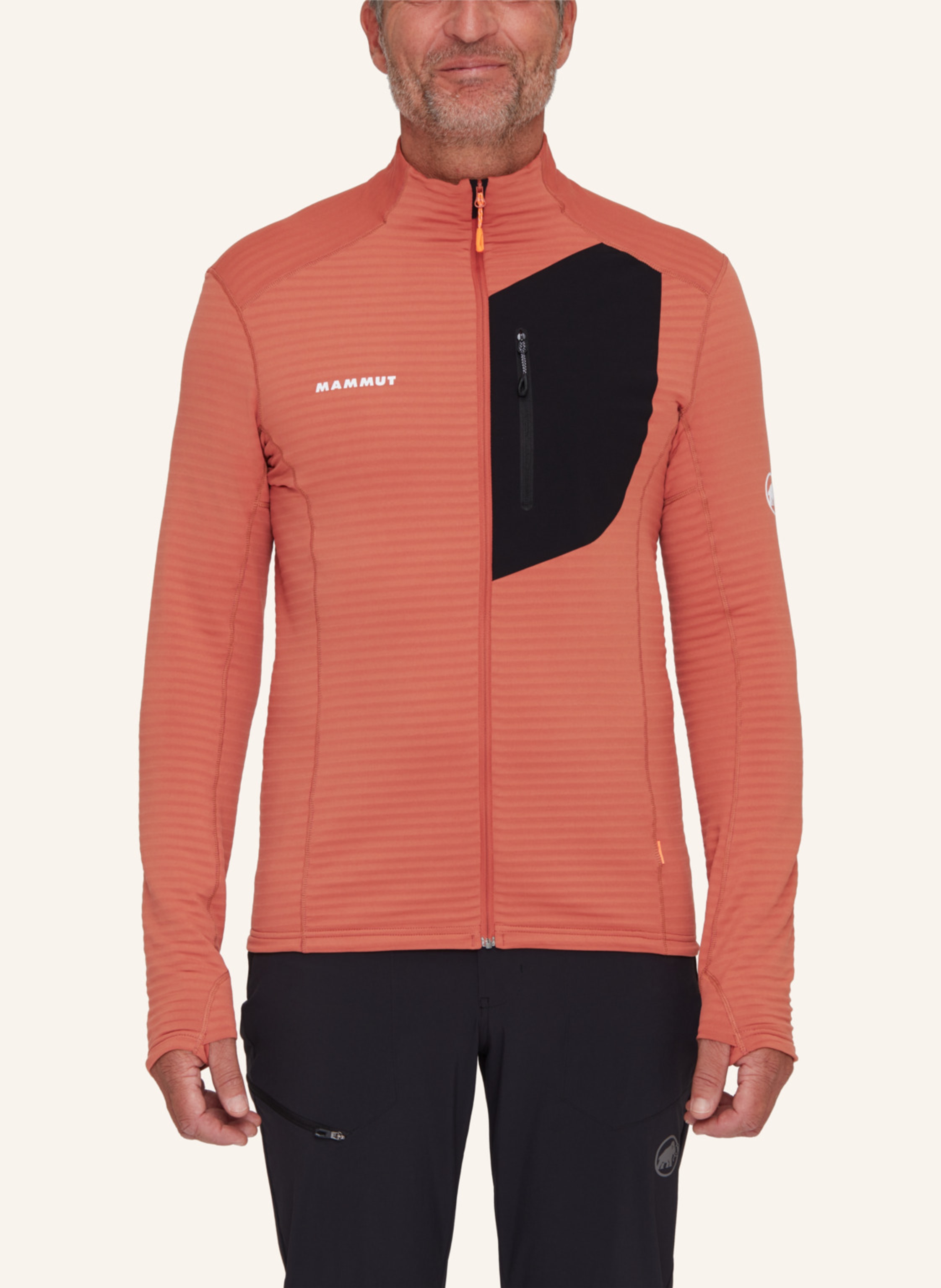 Thumbnail - Mammut Midlayer Jacke Taiss Light rot