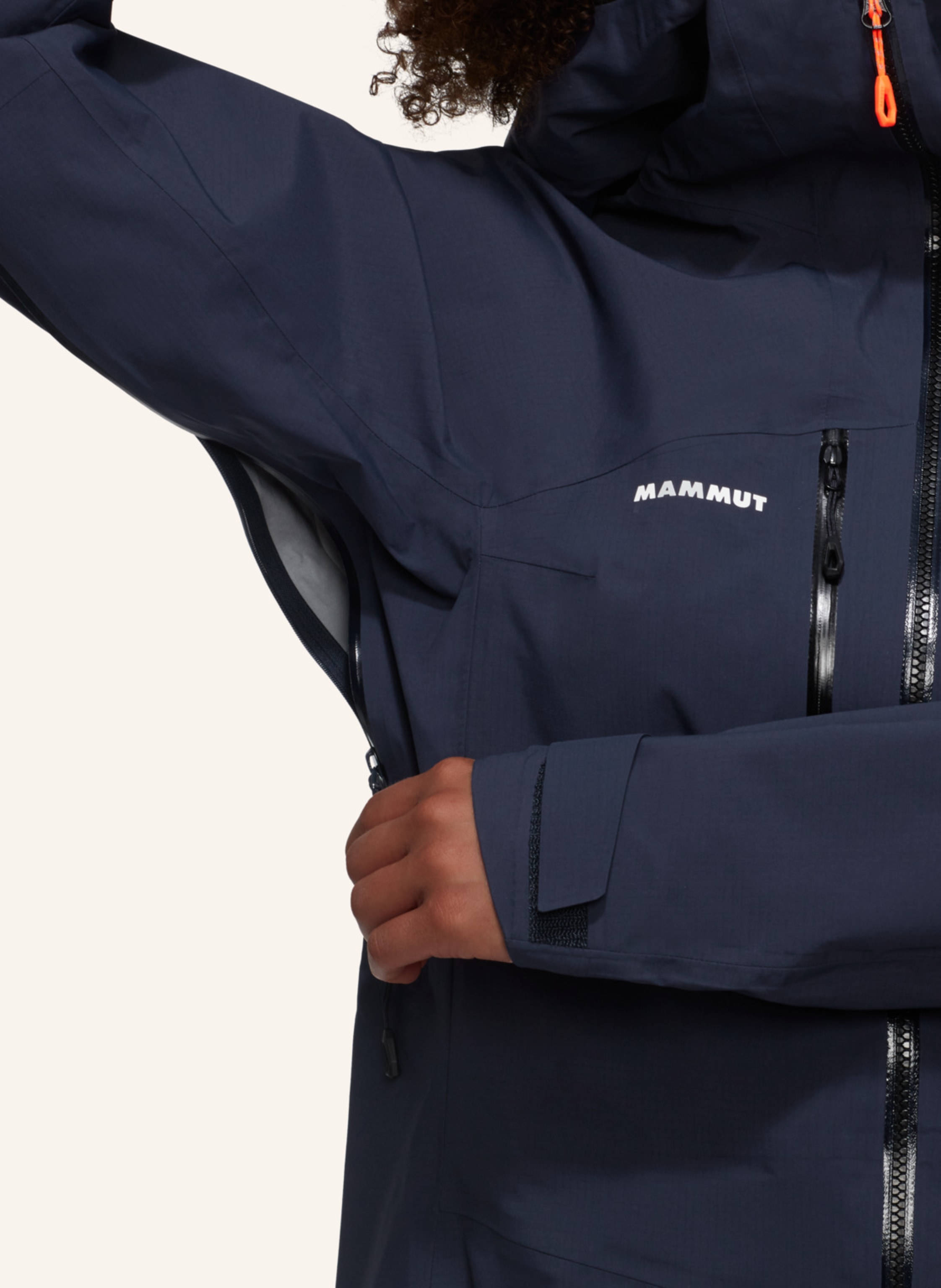 Thumbnail - Mammut Hardshelljacke Taiss Mit Kapuze blau